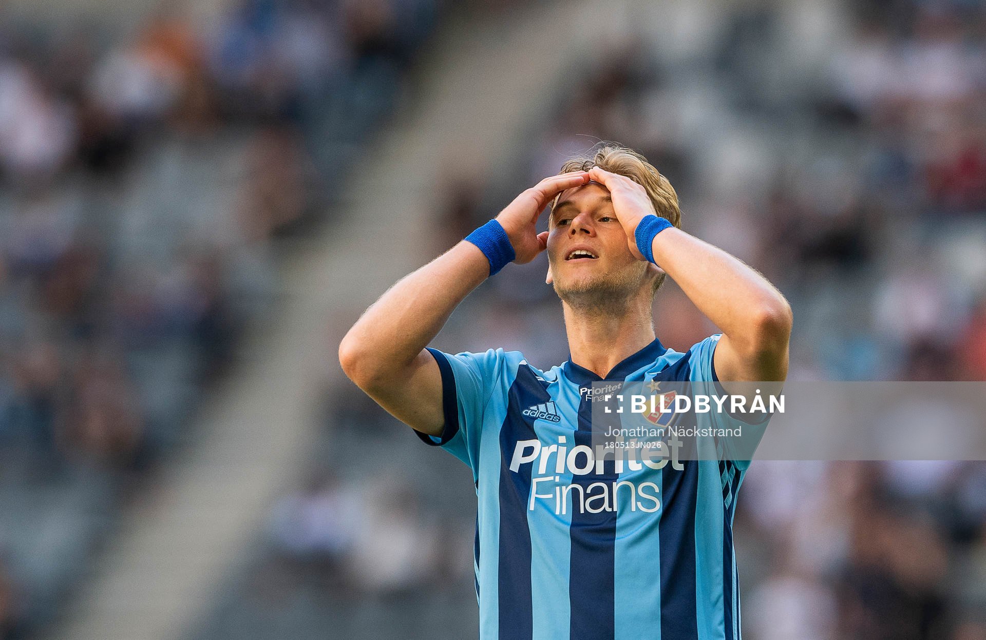 Djurgårdens Felix Beijmo reagerar