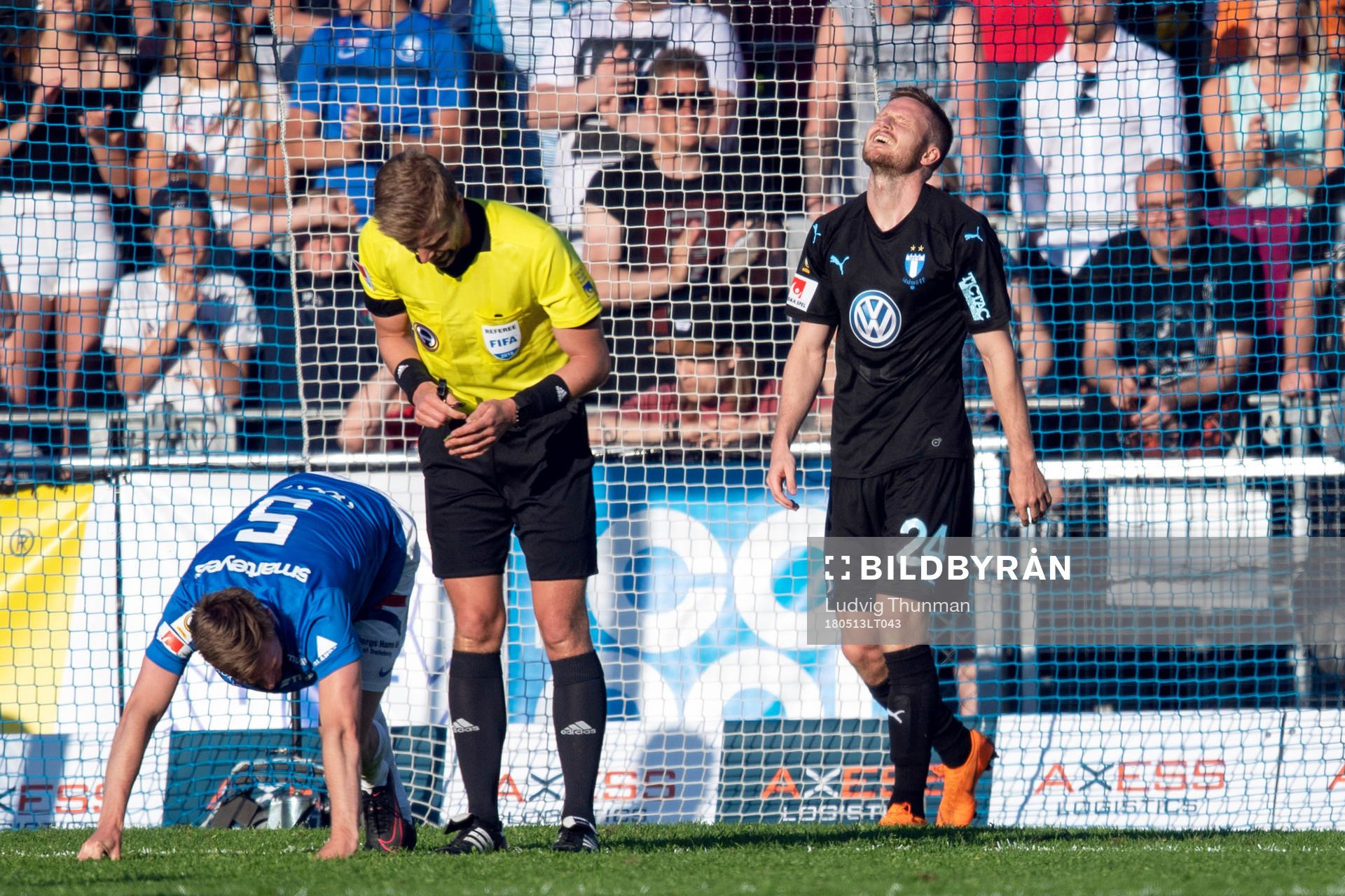 Malmö FFs Lasse Nielsen deppar