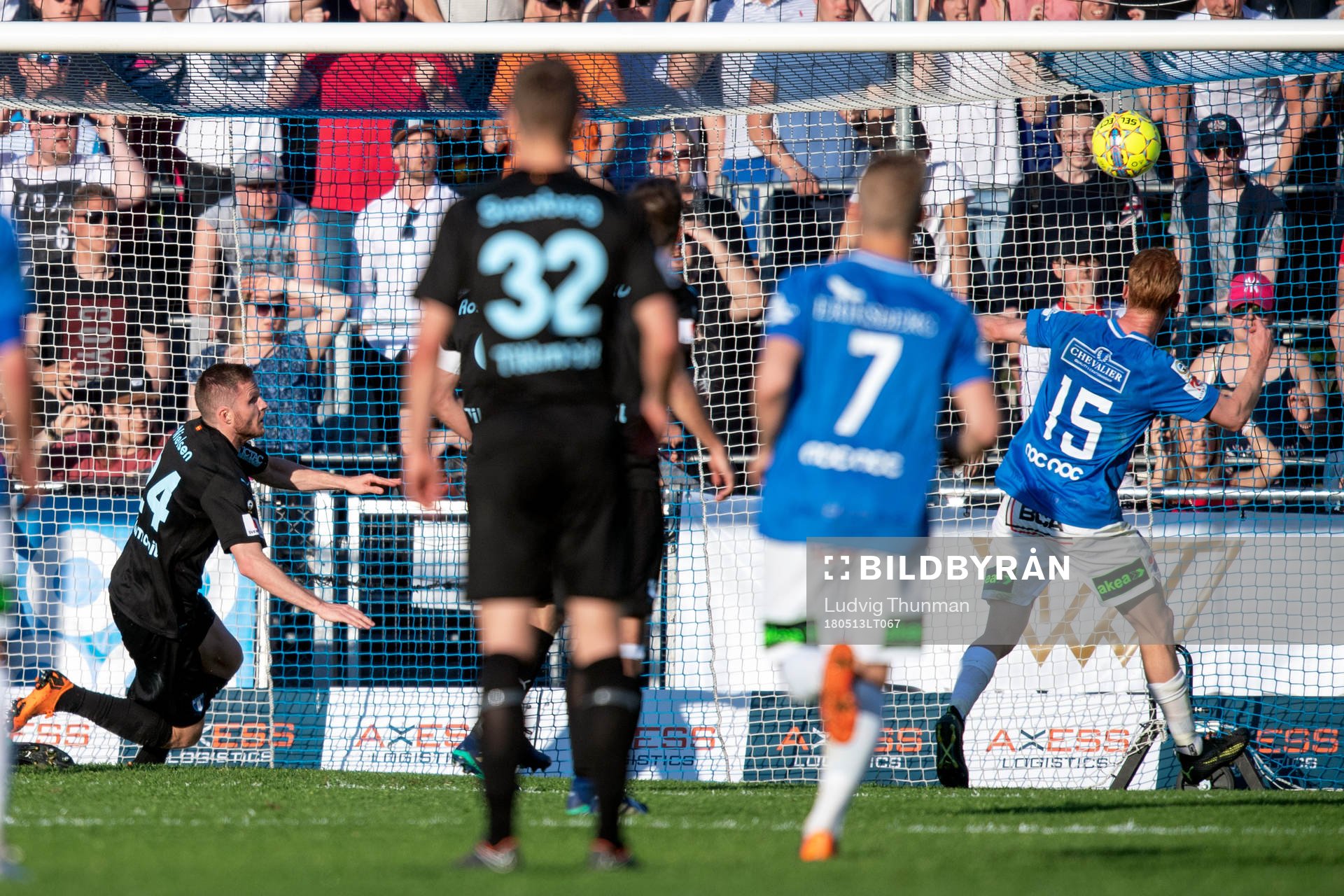 Trelleborgs Lasse Nielsen gör 1-0