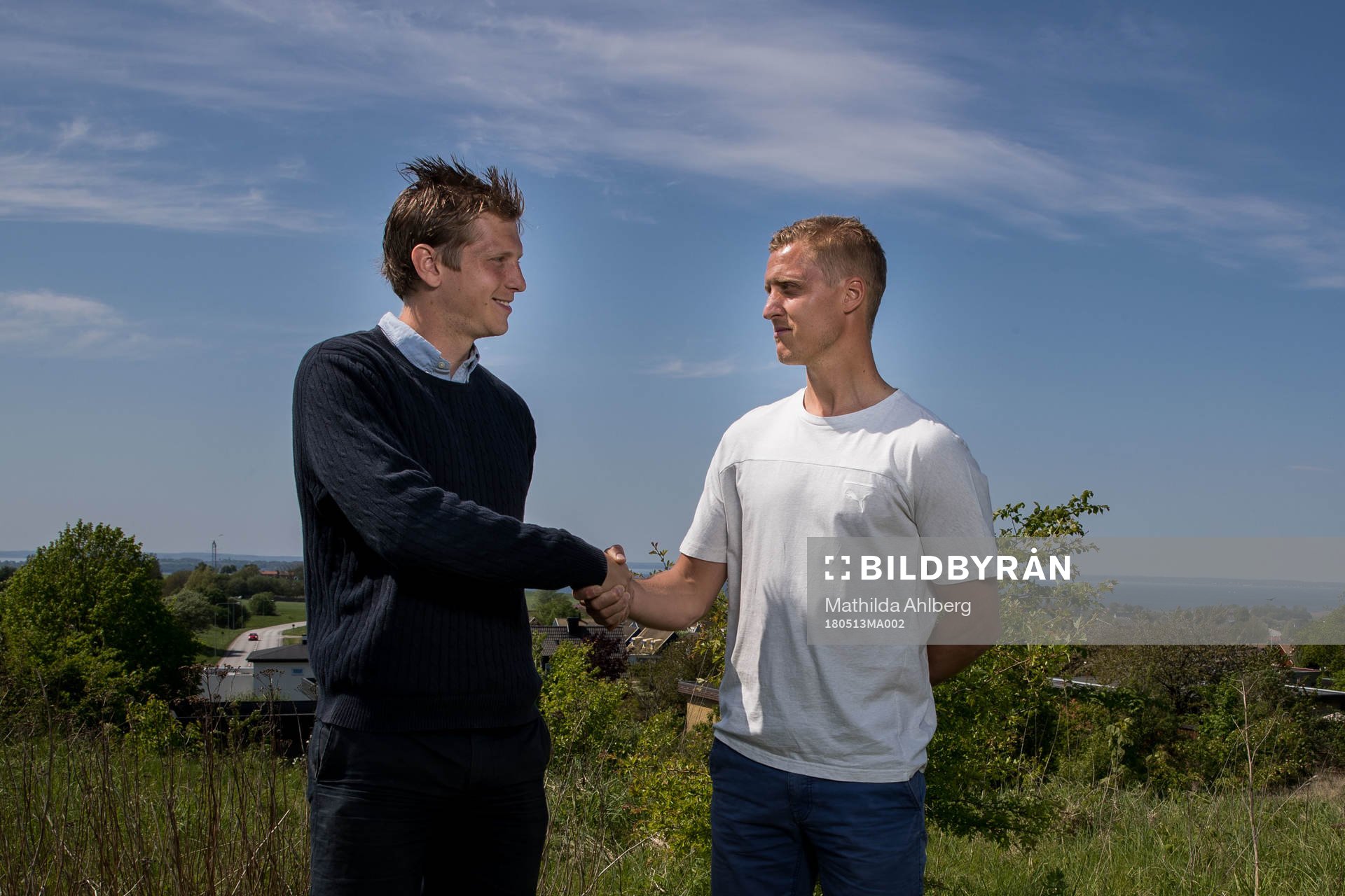 Landskronas Philip Andersson och Helsingborgs målvakt Pär