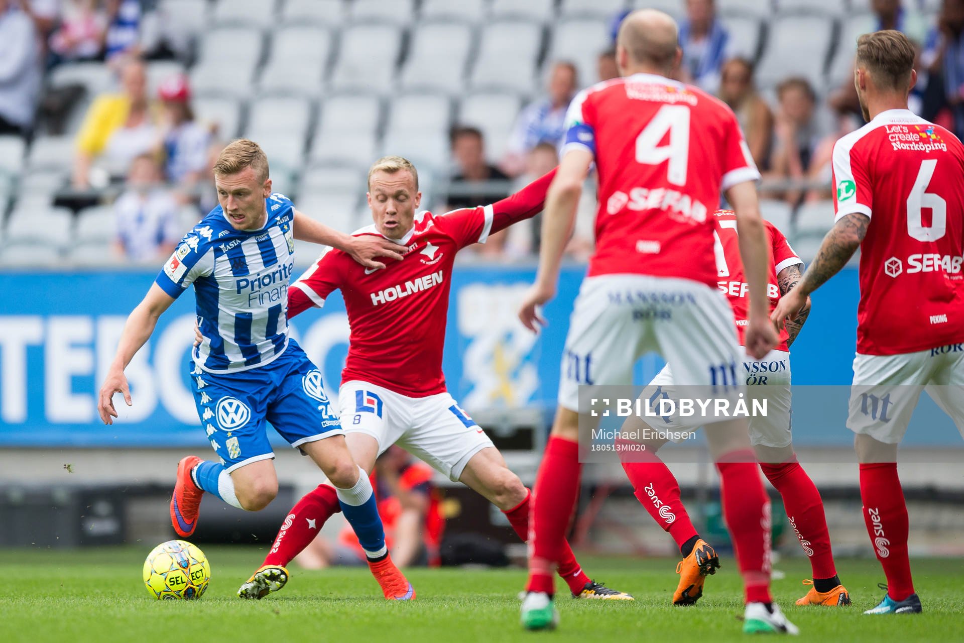 IFK Göteborgs Sebastian Ohlsson och Norrköpings Gudmundur