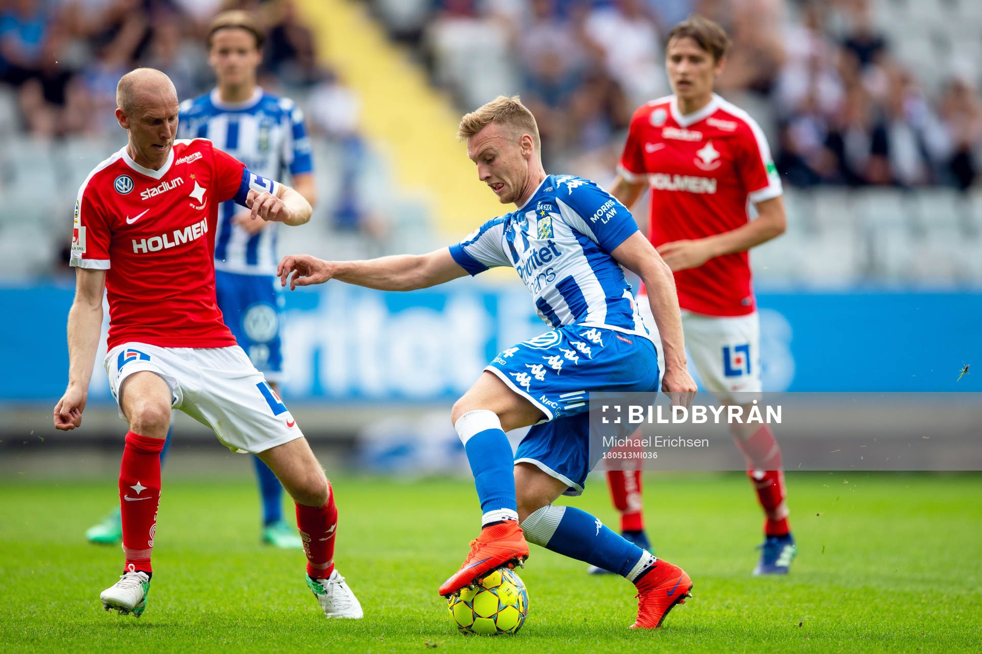 Norrköpings Andreas Johansson och IFK Göteborgs Sebastian