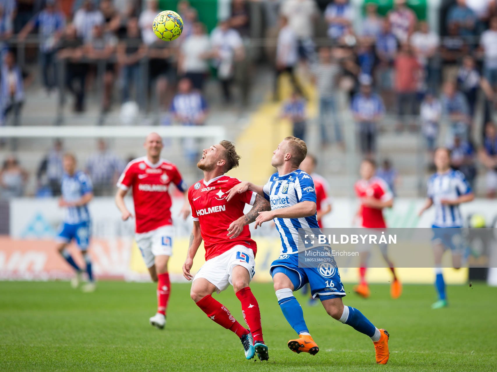 Norrköpings Linus Wahlqvist och IFK Göteborgs Gustav