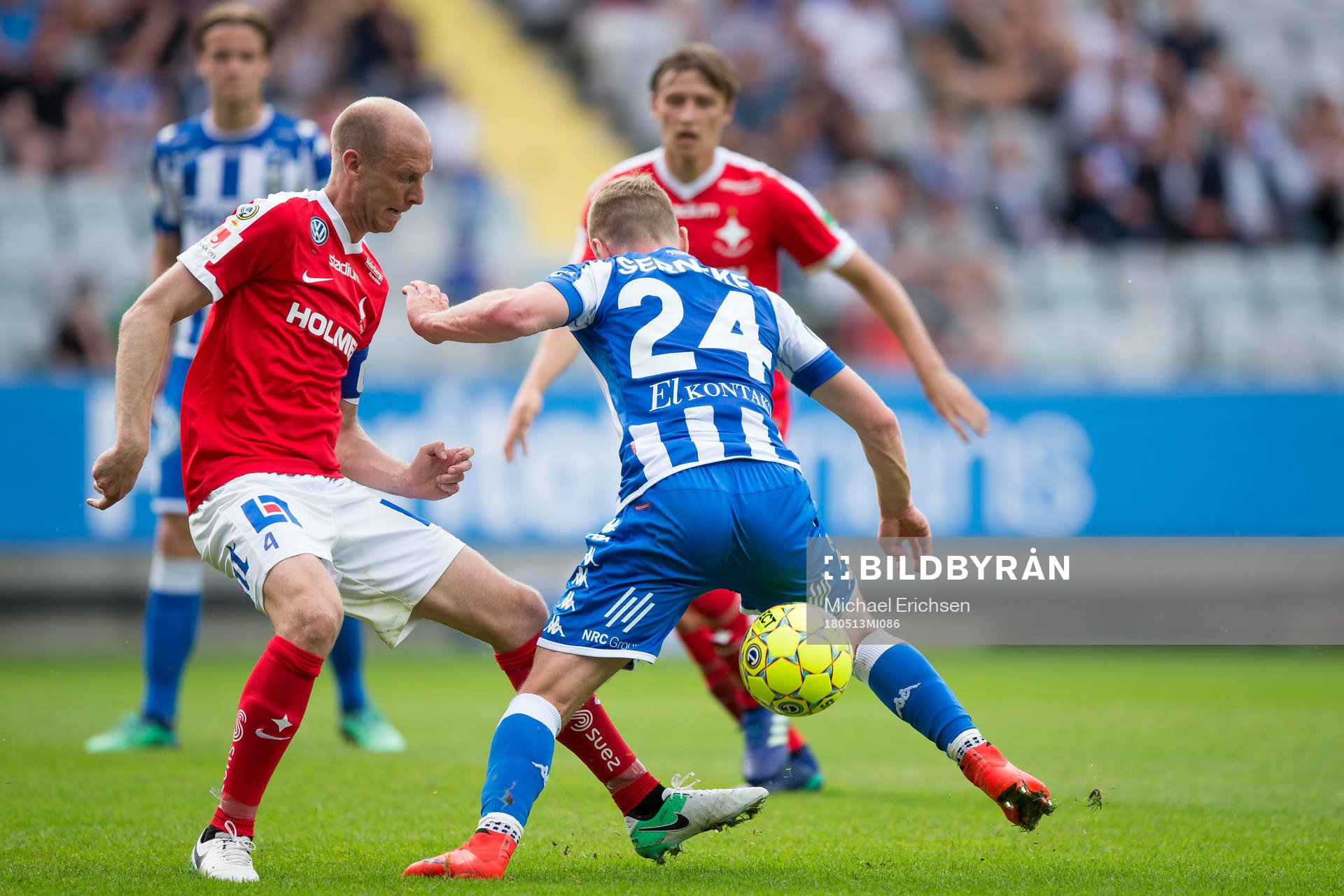 Norrköpings Andreas Johansson mot IFK Göteborgs Sebastian