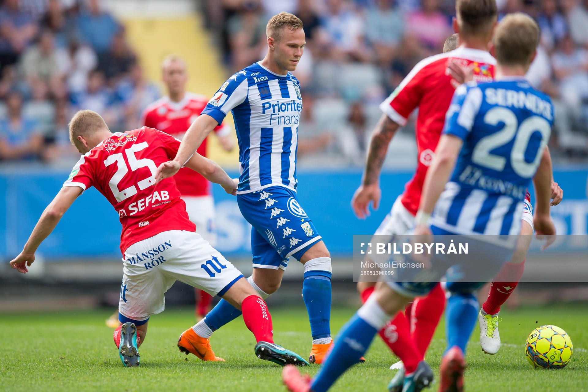 Norrköpings Filip Dagerstål och Jón Gudni Fjóluson