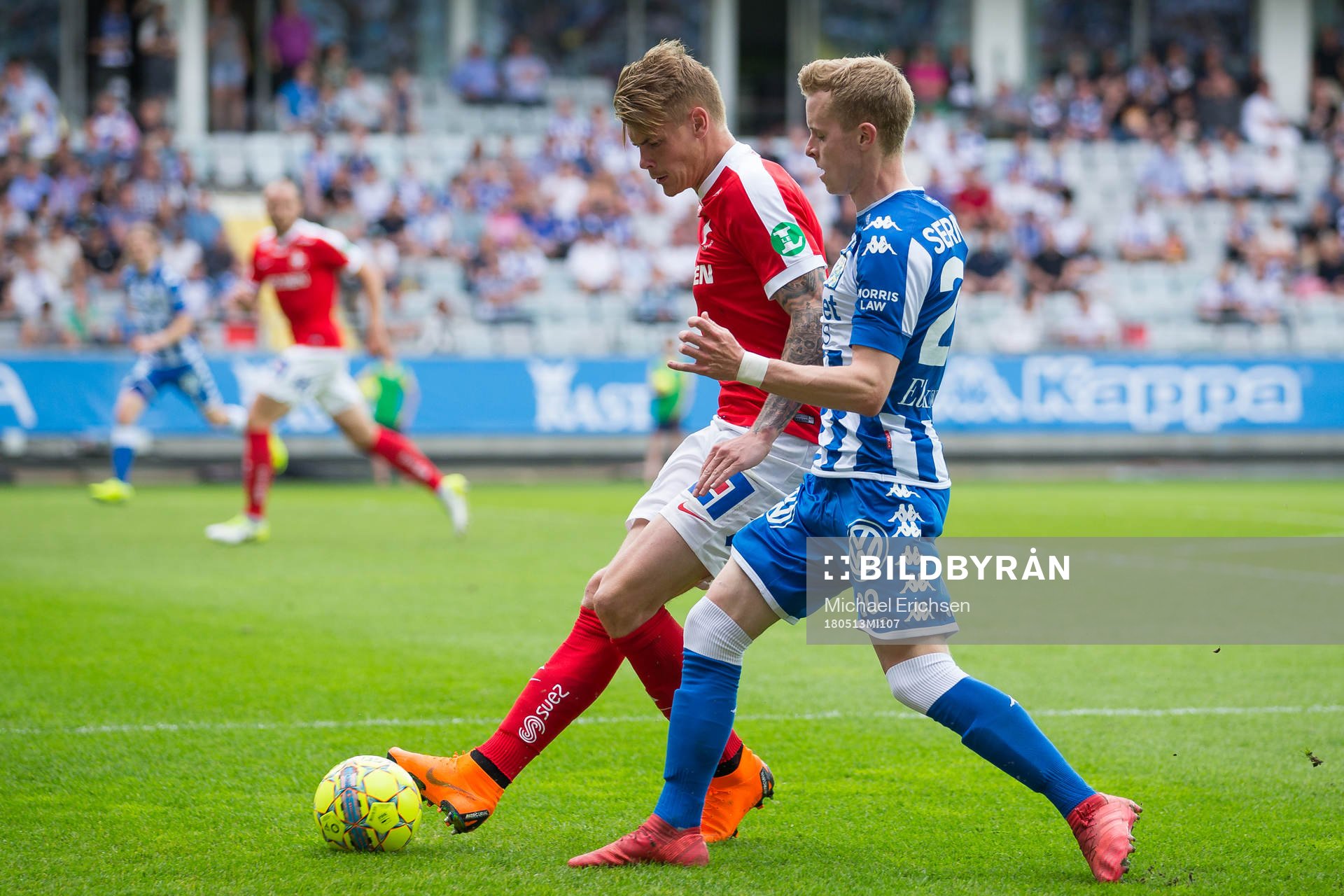 Norrköpings Linus Wahlqvist mot  IFK Göteborgs Victor