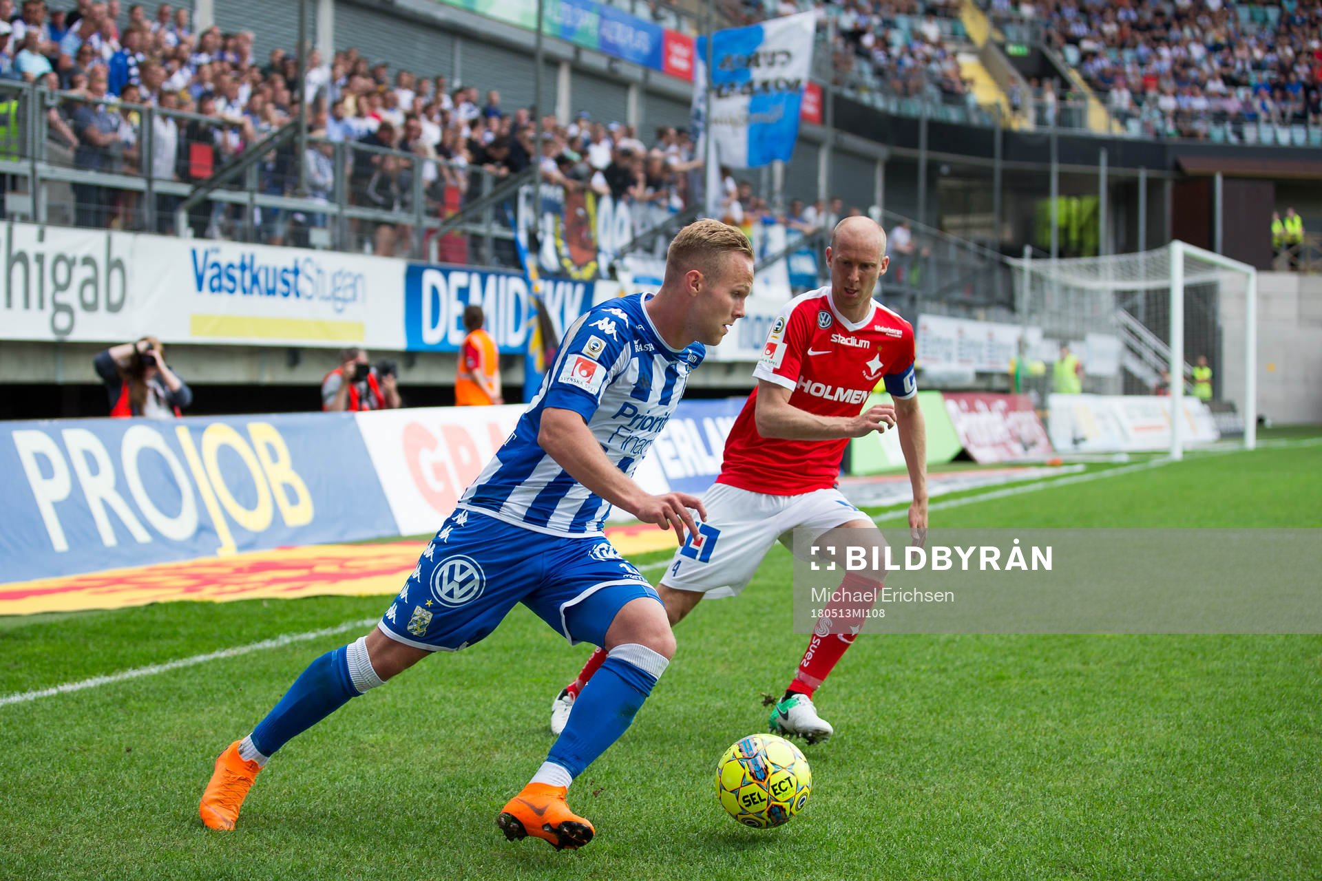 IFK Göteborgs Gustav Engvall mot Norrköpings Andreas