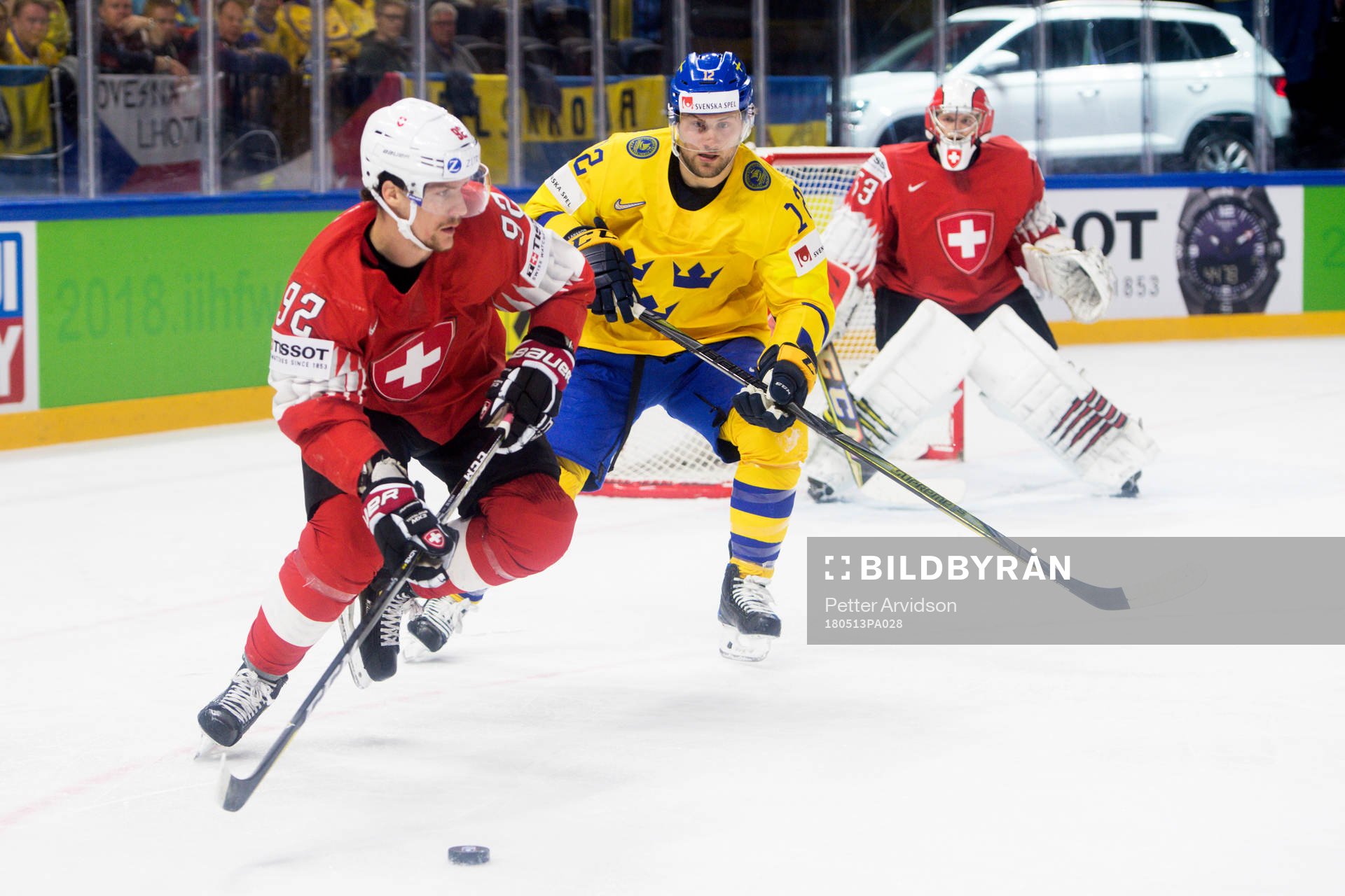 Sveriges Johan Larsson och Schweiz Gaetan Haas