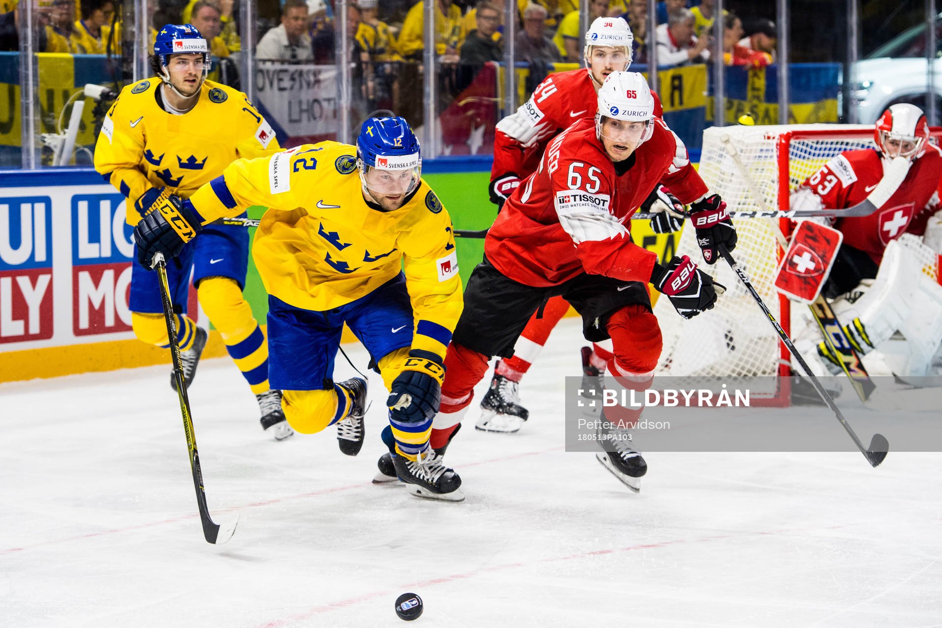 Sveriges Johan Larsson och Schweiz Ramon Untersander