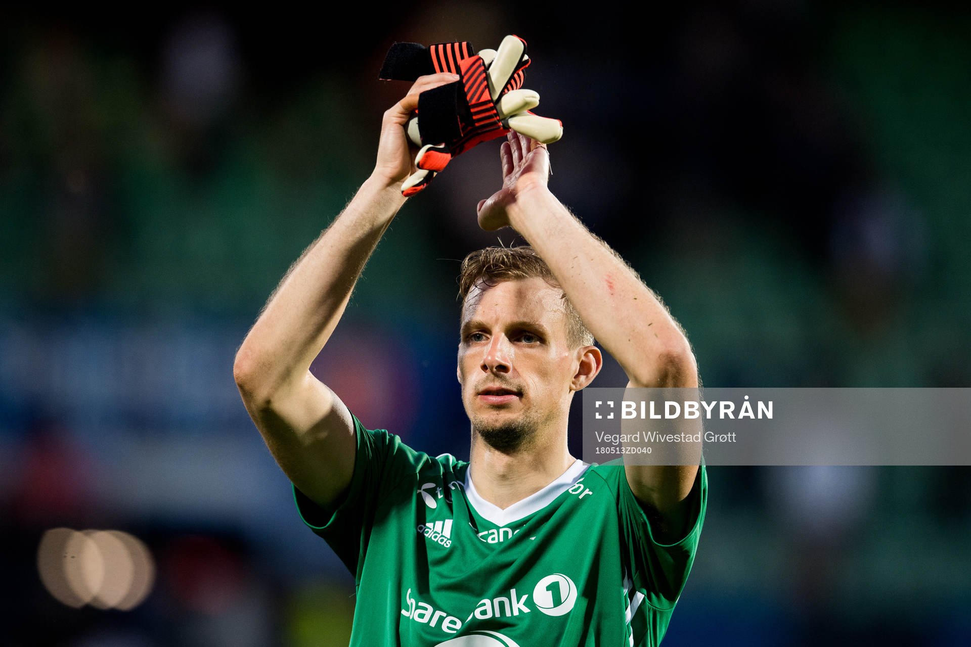 Goalkeeper André Hansen of Rosenborg