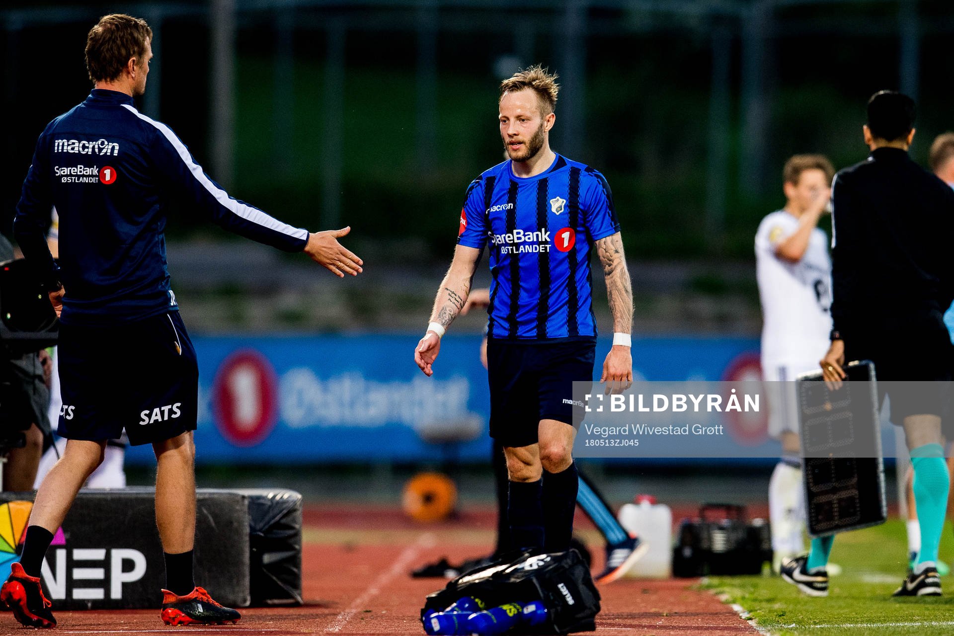 Tonny Brochmann of Stabæk is being substituted