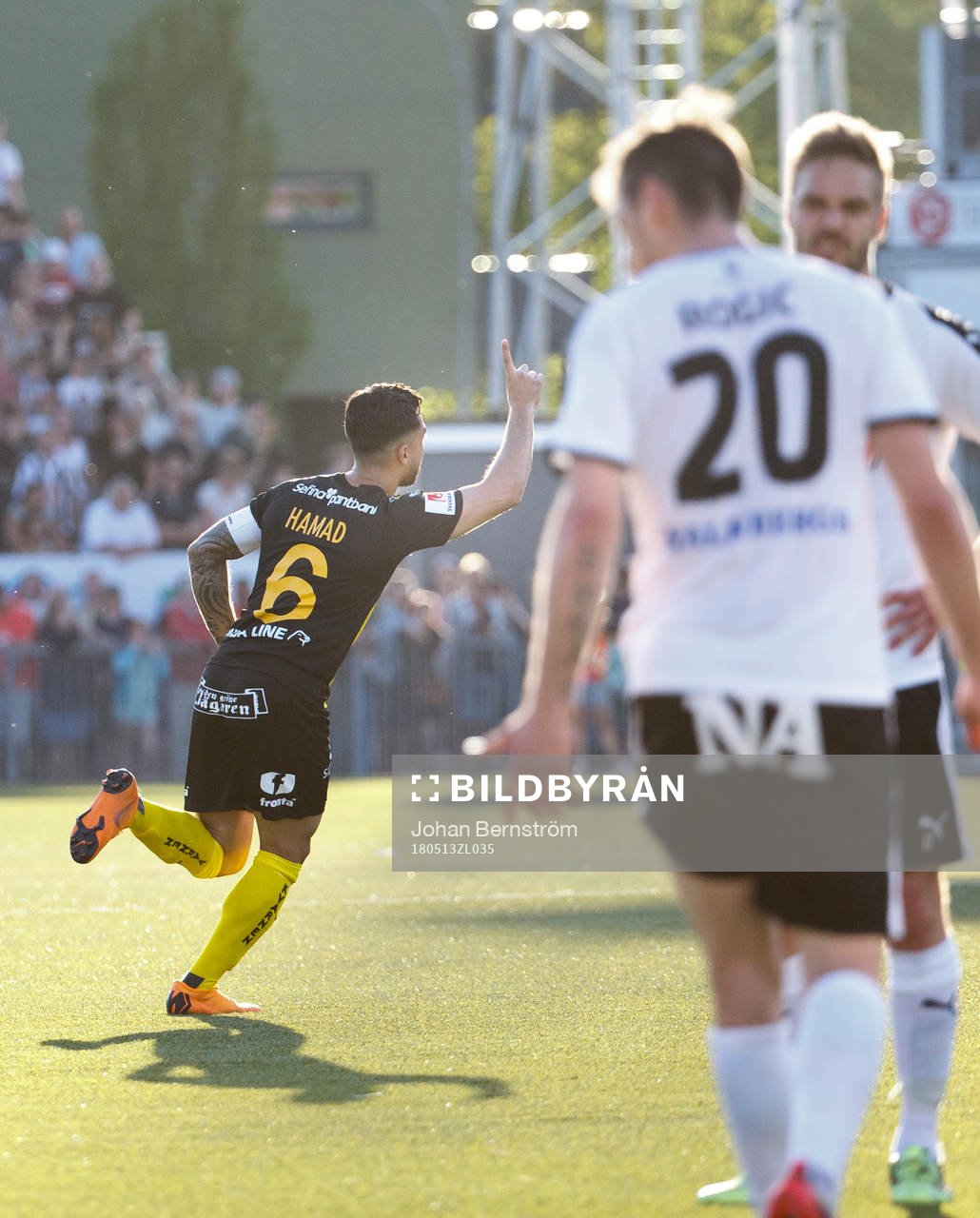 Hammarbys Jiloan Hamad gör 1-2 och jublar