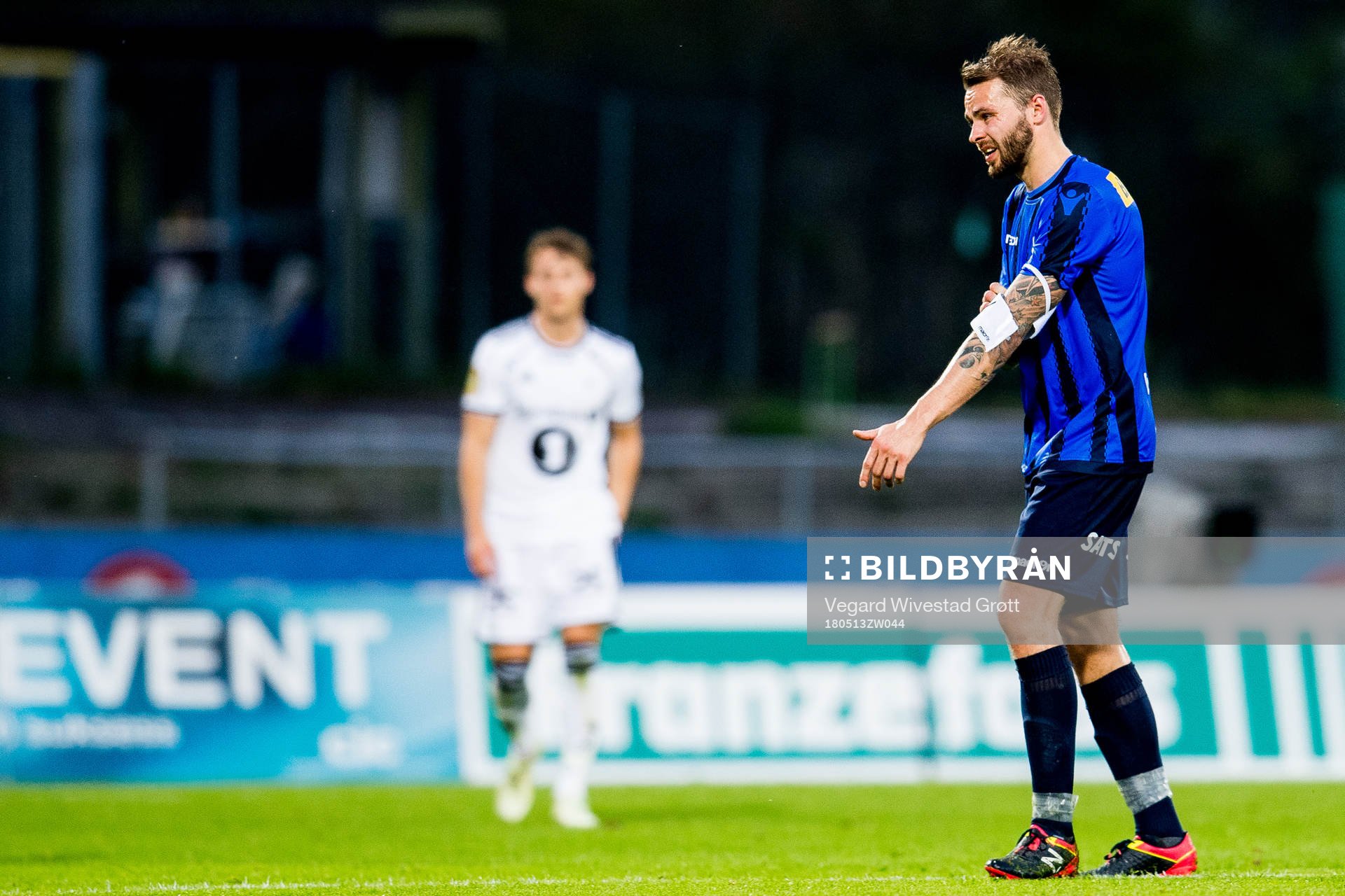 Vadim Demidov of Stabæk is being substituted