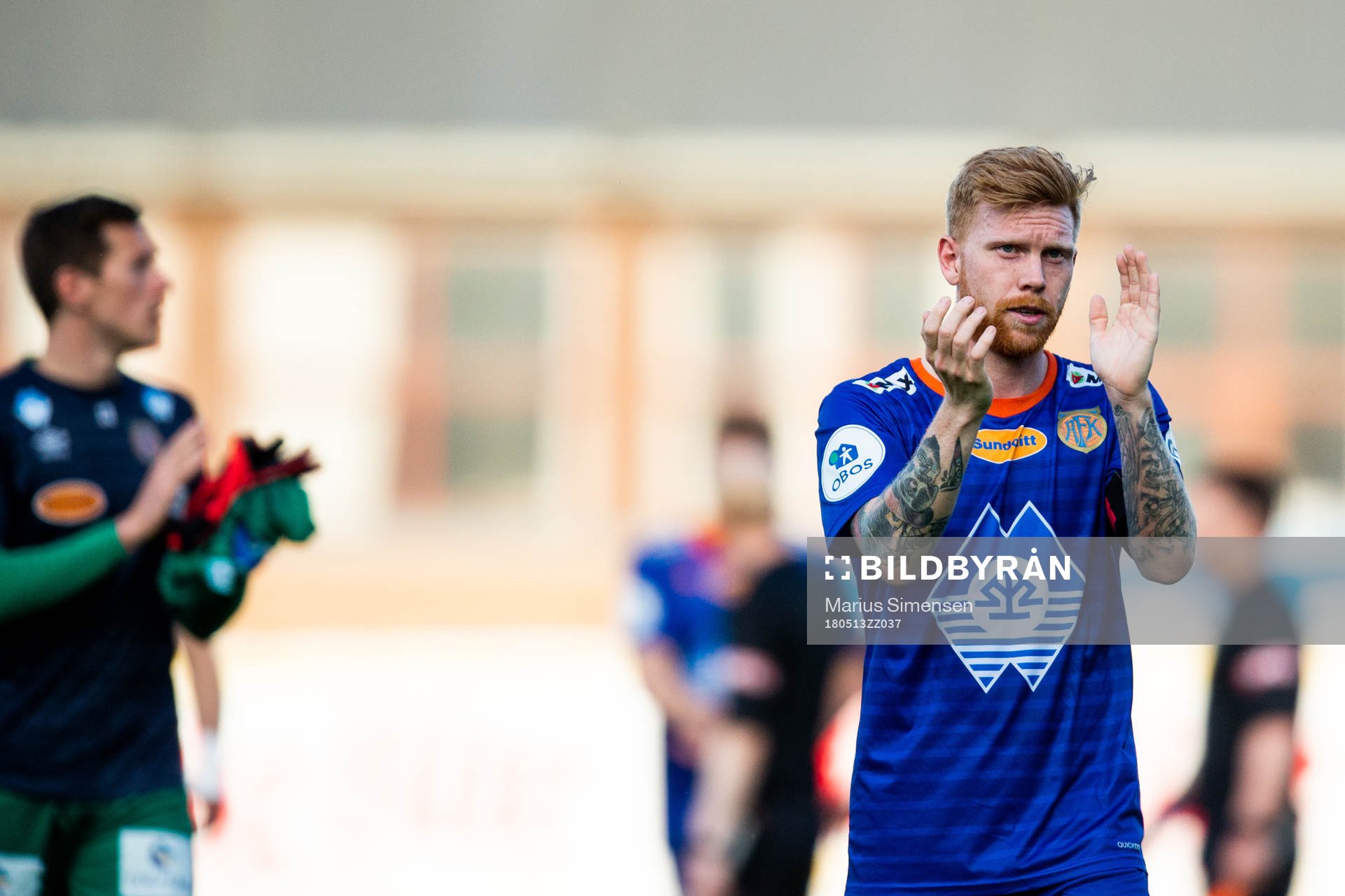 Fredrik Carlsen of Aalesund celebrates