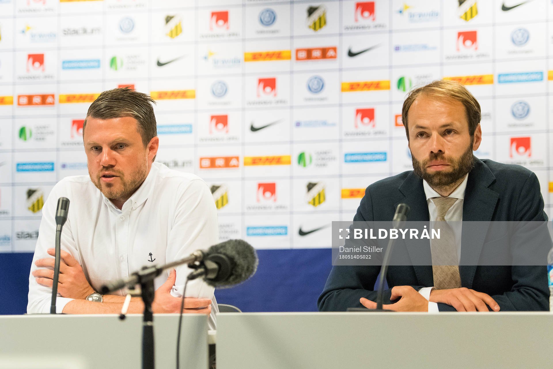 Elfsborgs manager Jimmy Thelin och Häckens tränare