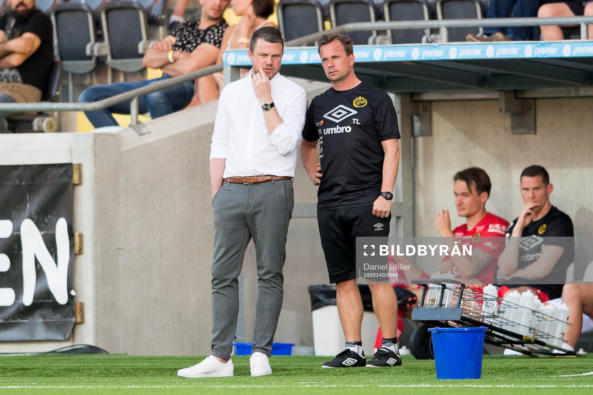 Elfsborgs manager Jimmy Thelin och assisterande tränare