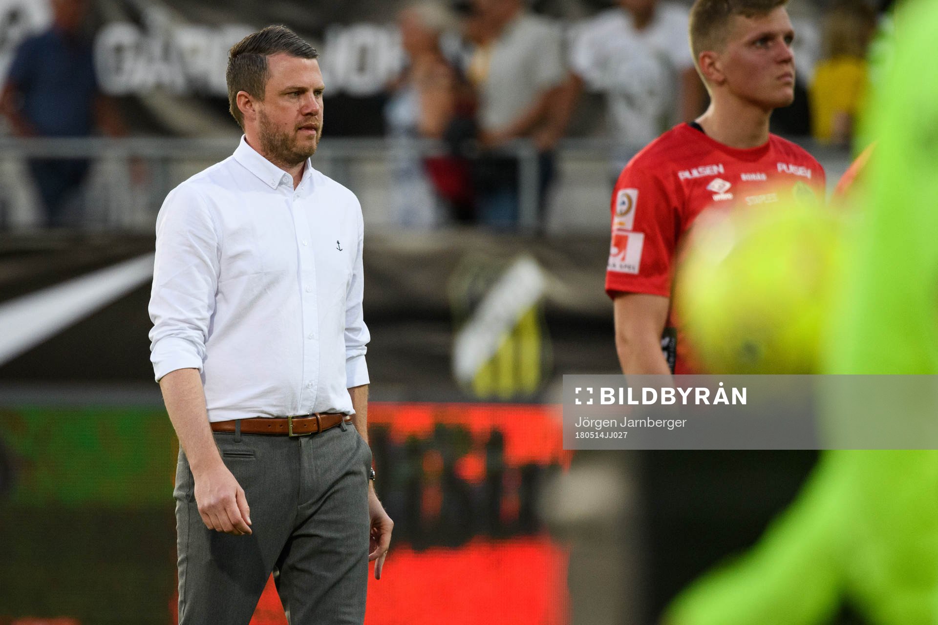 Elfsborgs manager Jimmy Thelin deppar