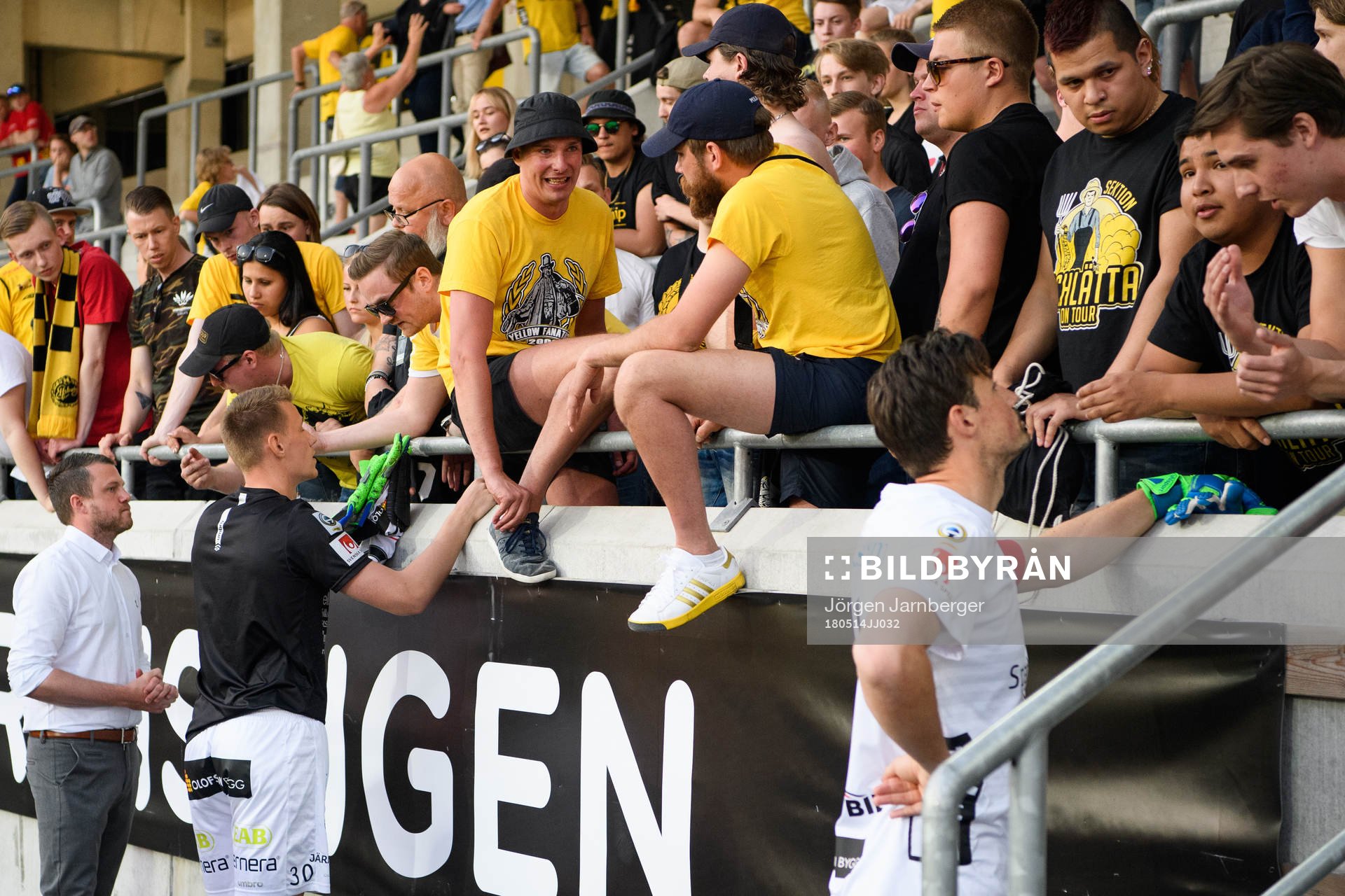 Elfsborgs målvakt David Olsson och manager Jimmy Thelin