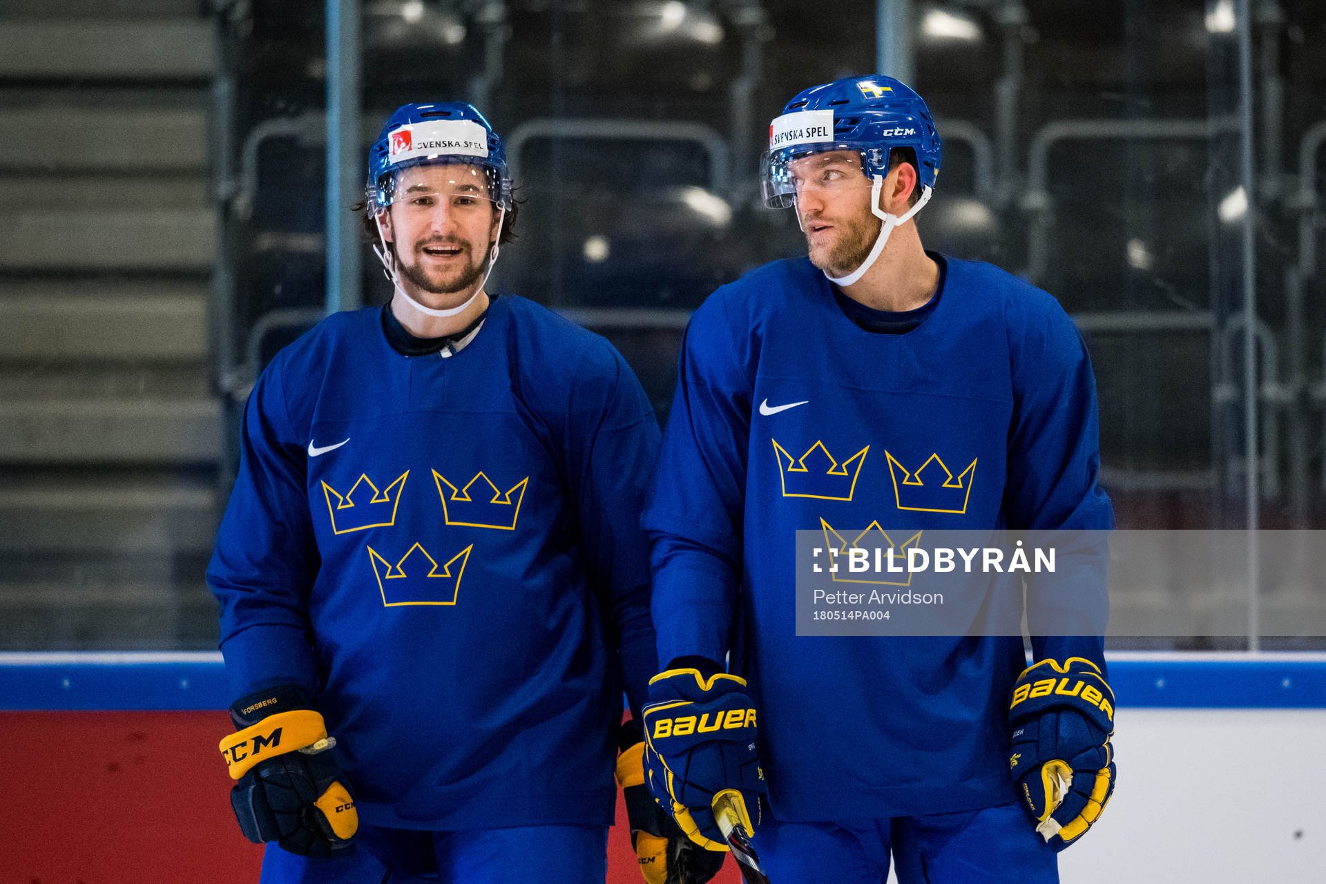 Sveriges Filip Forsberg och Mattias Ekholm