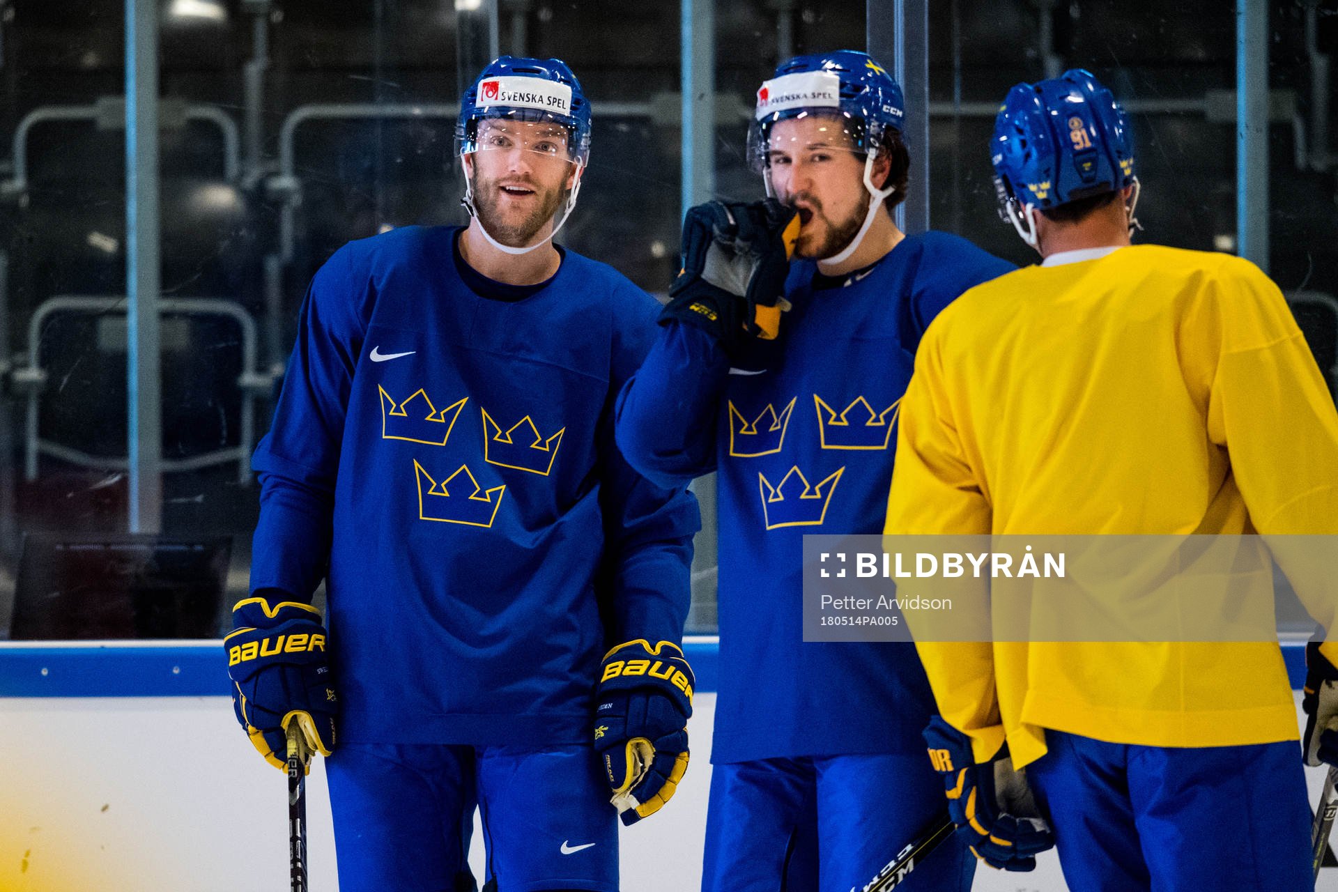 Sveriges Mattias Ekholm och Filip Forsberg