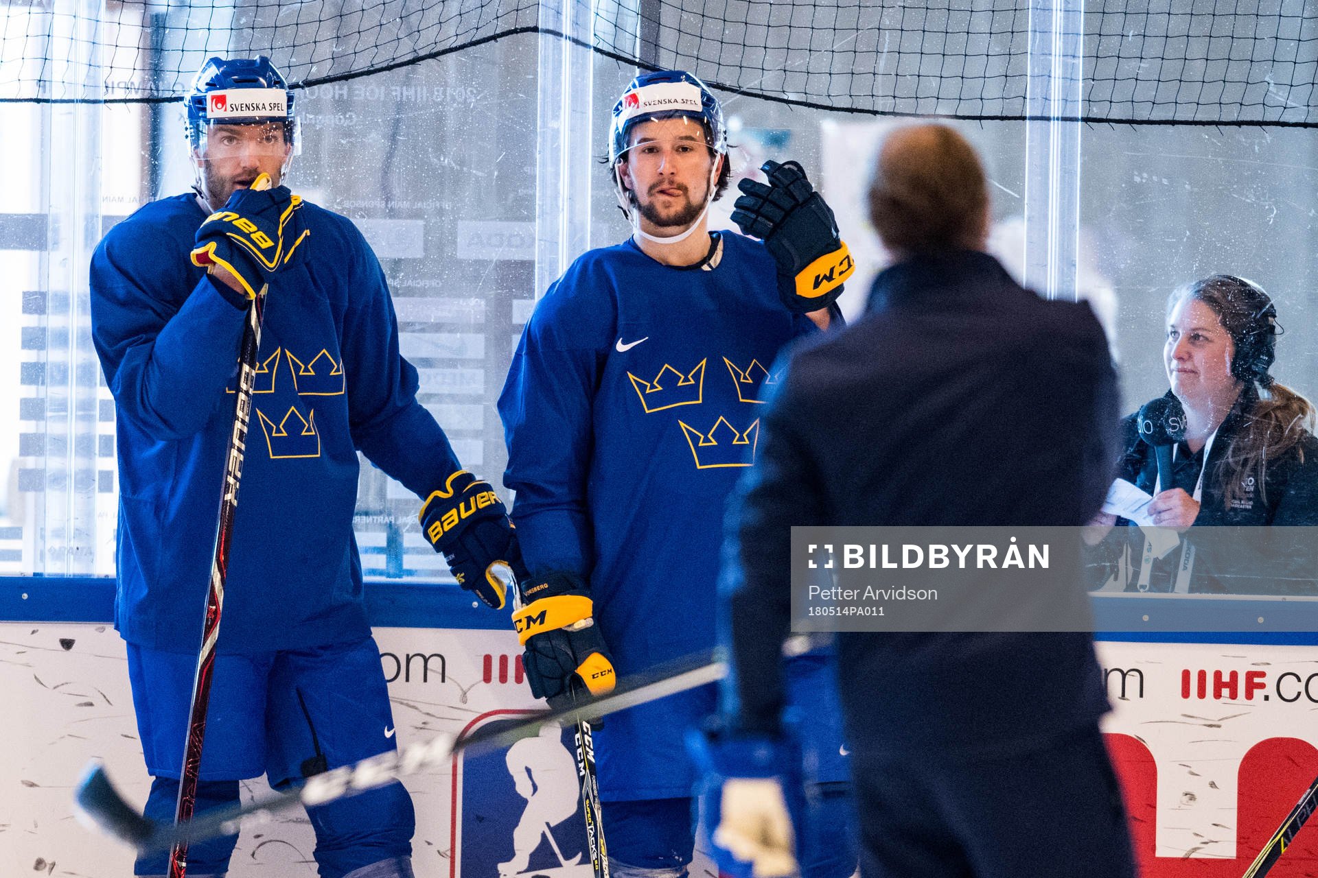 Sveriges Mattias Ekholm och Filip Forsberg