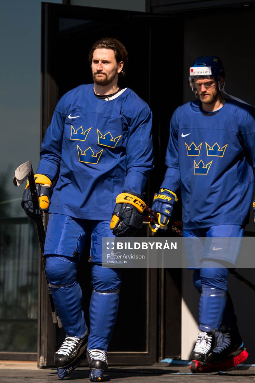 Sveriges Filip Forsberg och Mattias Ekholm
