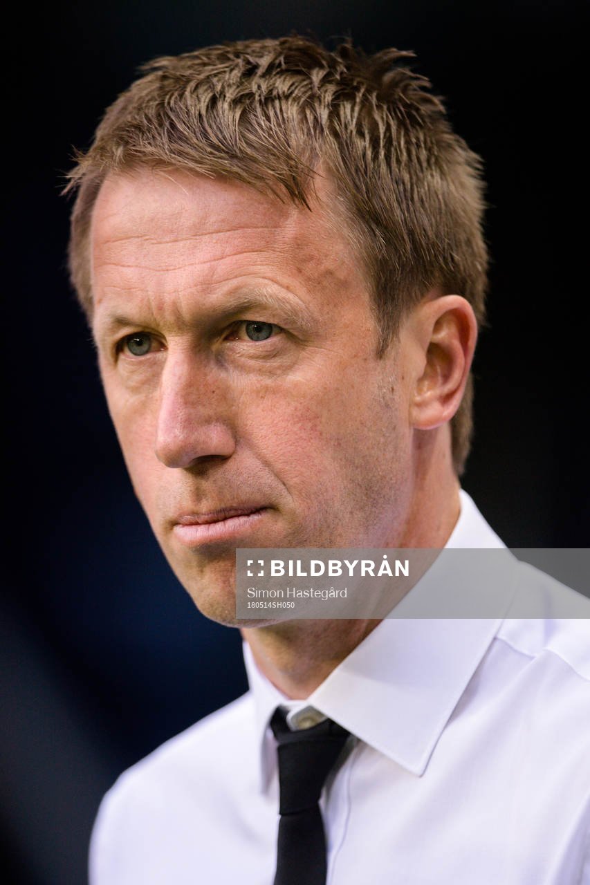 Östersunds tränare Graham Potter före fotbollsmatchen i