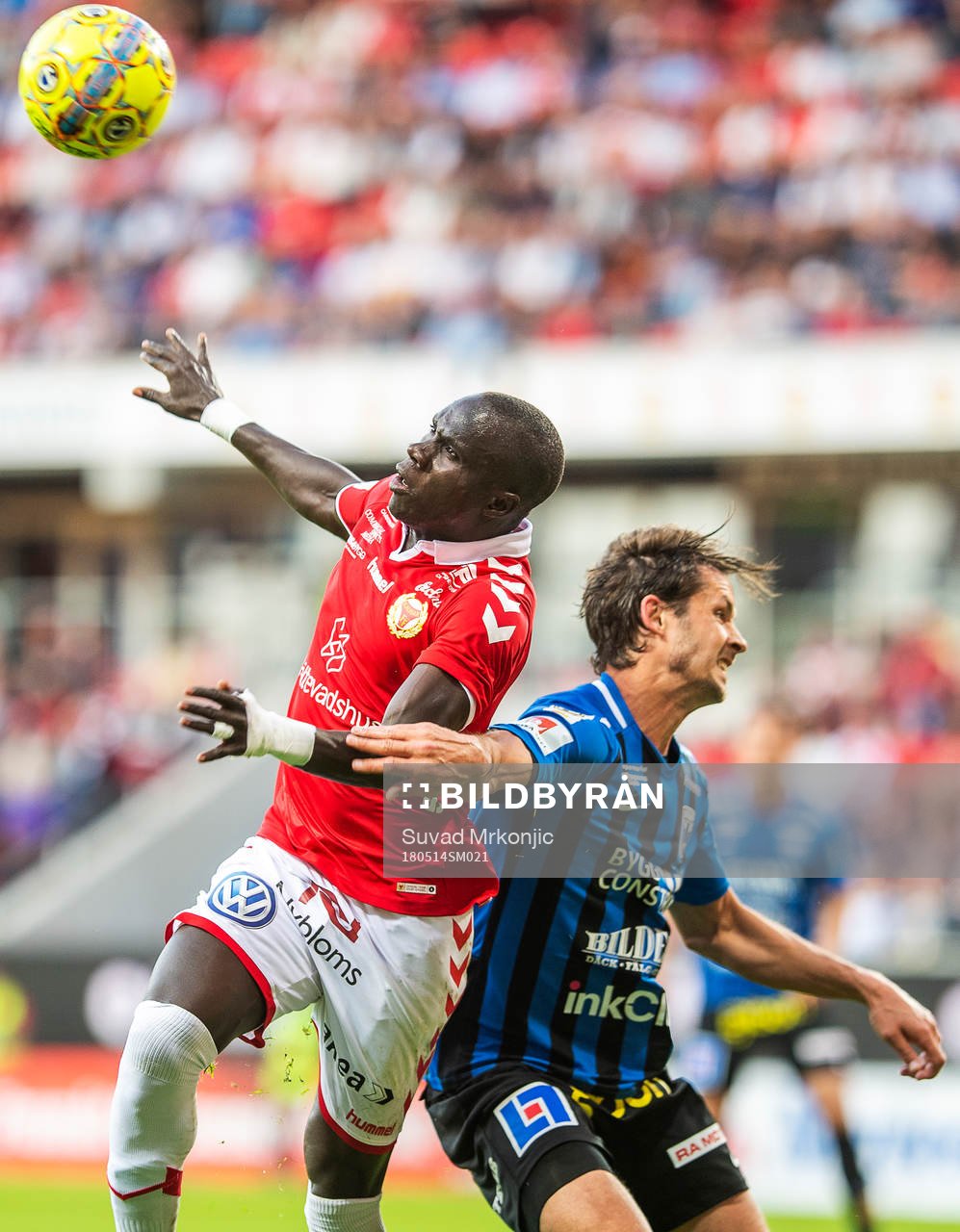 Kalmars Papa Alioune Diouf och Sirius Oscar Pehrsson