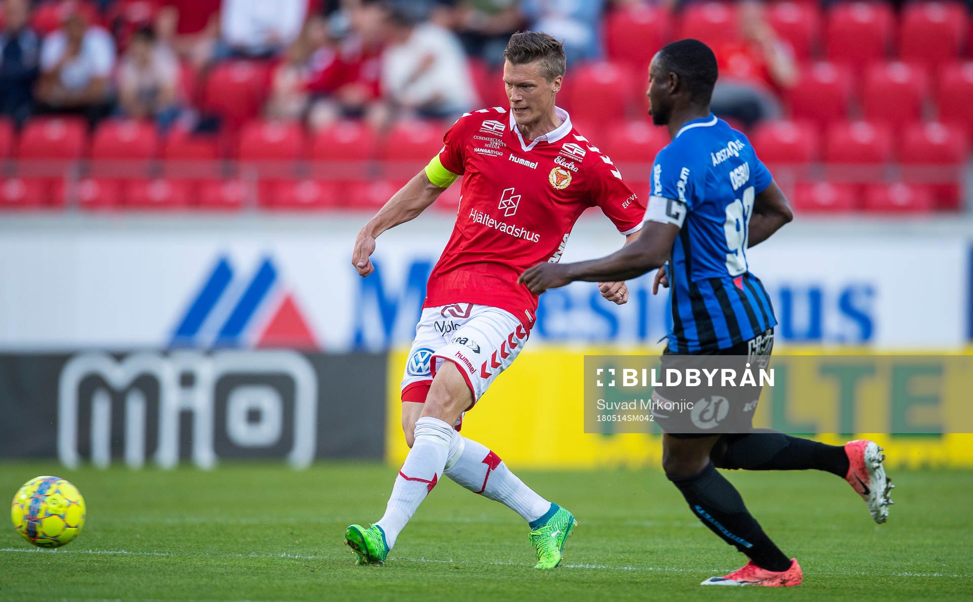 Kalmars Viktor Elm och Sirius Moses Ogbu