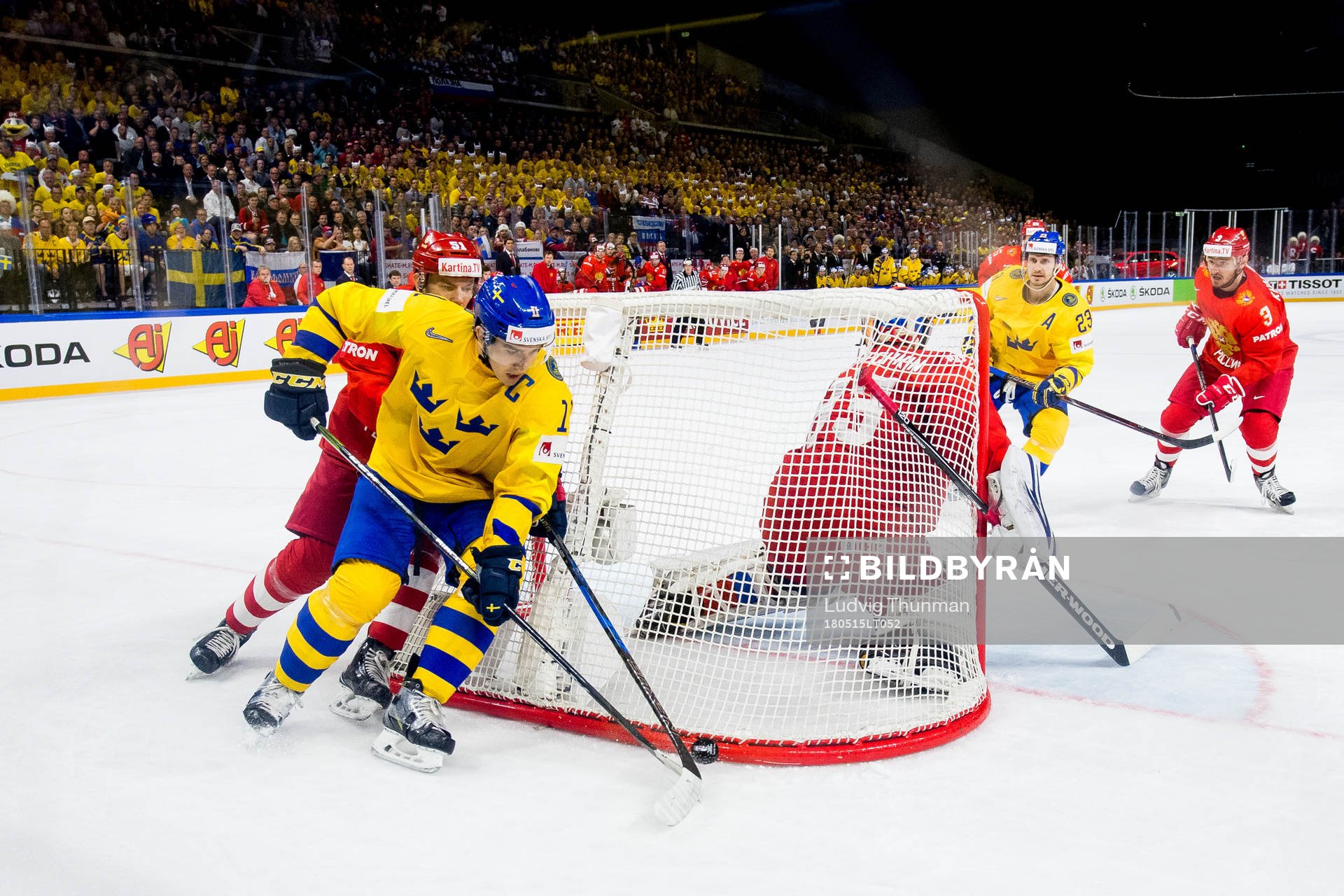 Sveriges Mikael Backlund och Rysslands Alexei Bereglazov