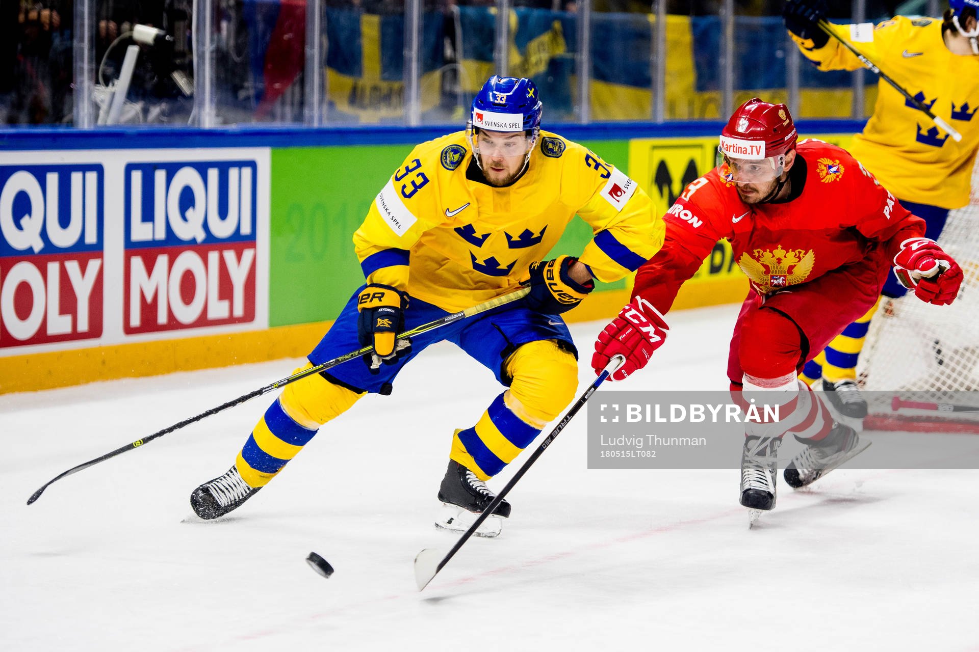 Sveriges Viktor Arvidsson och Rysslands Dinar Khafizullin