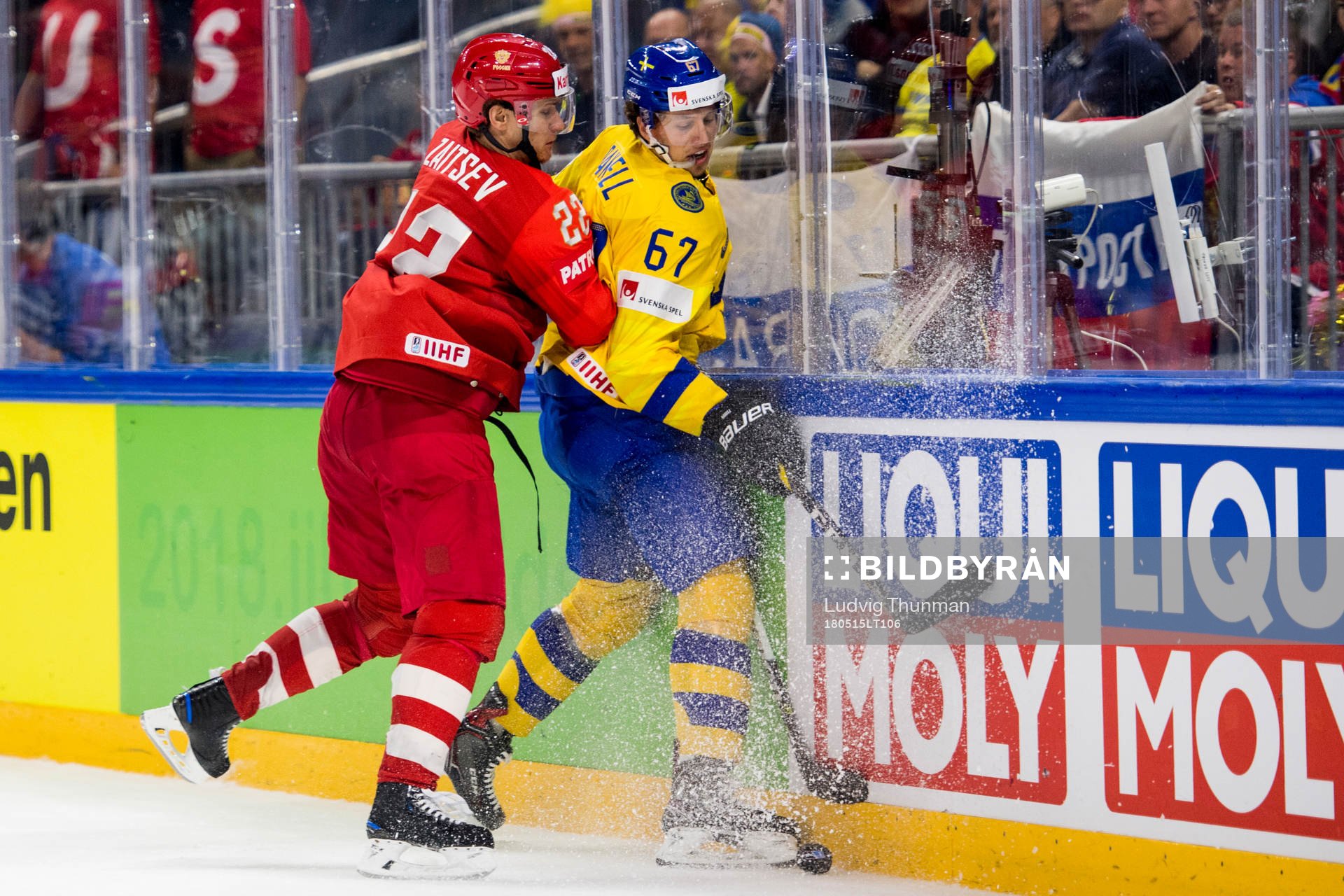 Rysslands Nikita Zaitsev trycker till Sveriges Rickard