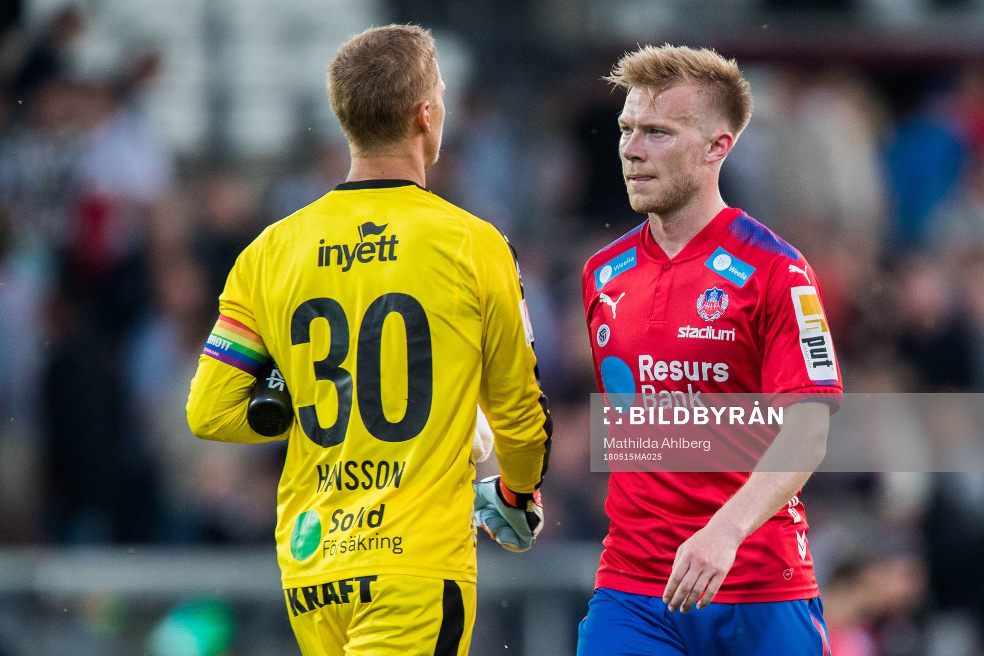 Helsingborgs Andreas Landgren deppar