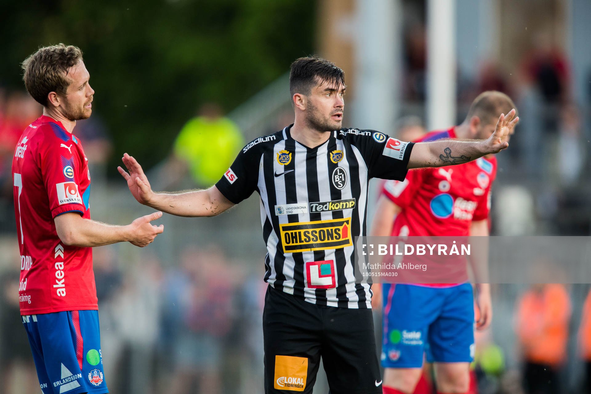 Helsingborgs Anders Degn Randrup och Landskronas Igor