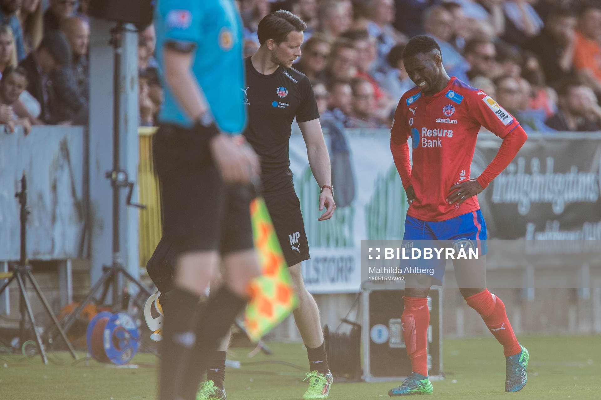 Helsingborgs Mohammed Abubakari får behandling