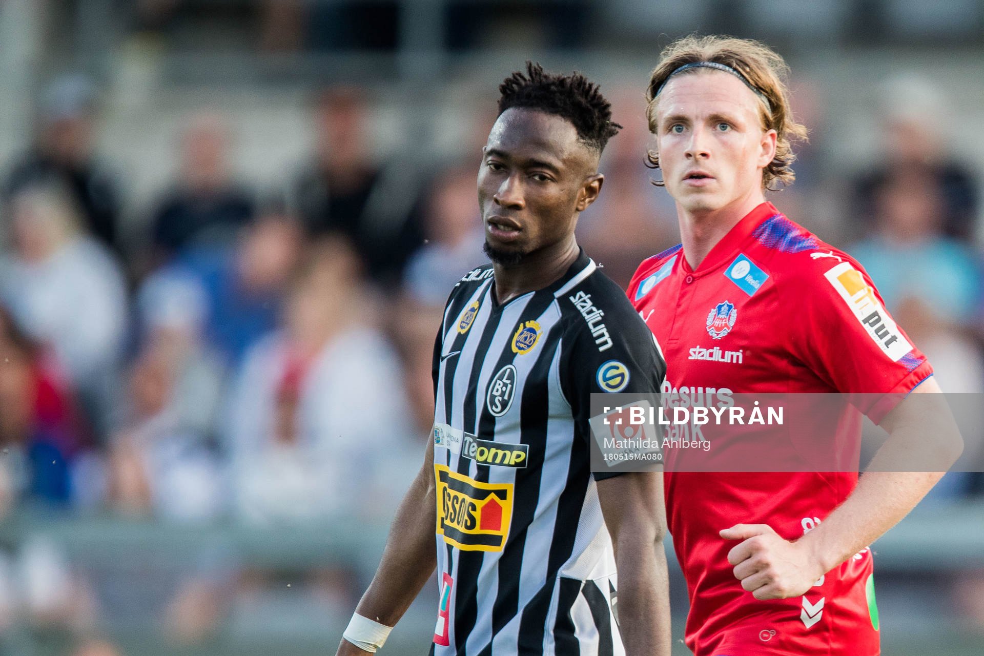 Landskronas Karim Sadat och Helsingborgs Carl Johansson