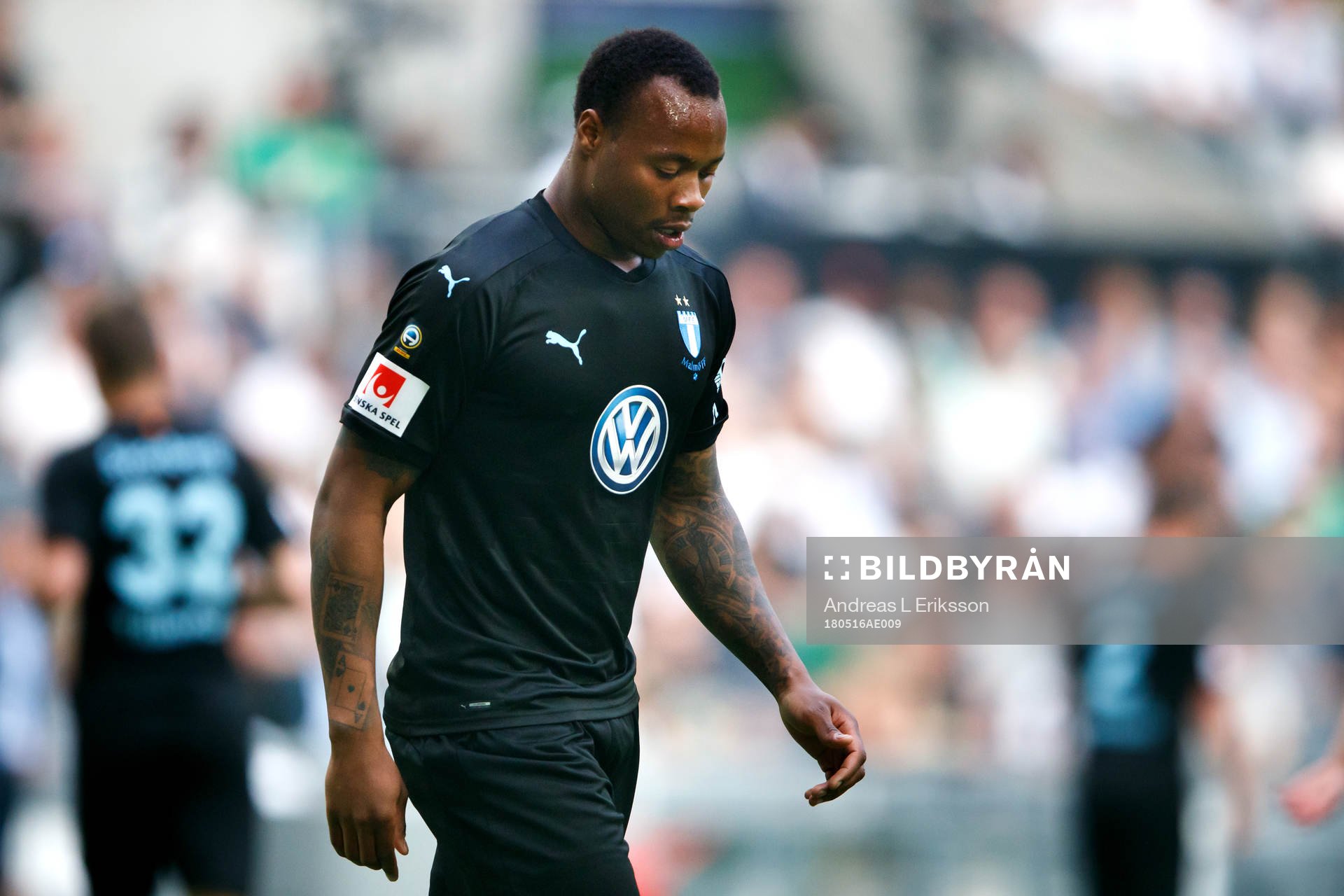 Malmö FFs Carlos Strandberg deppar