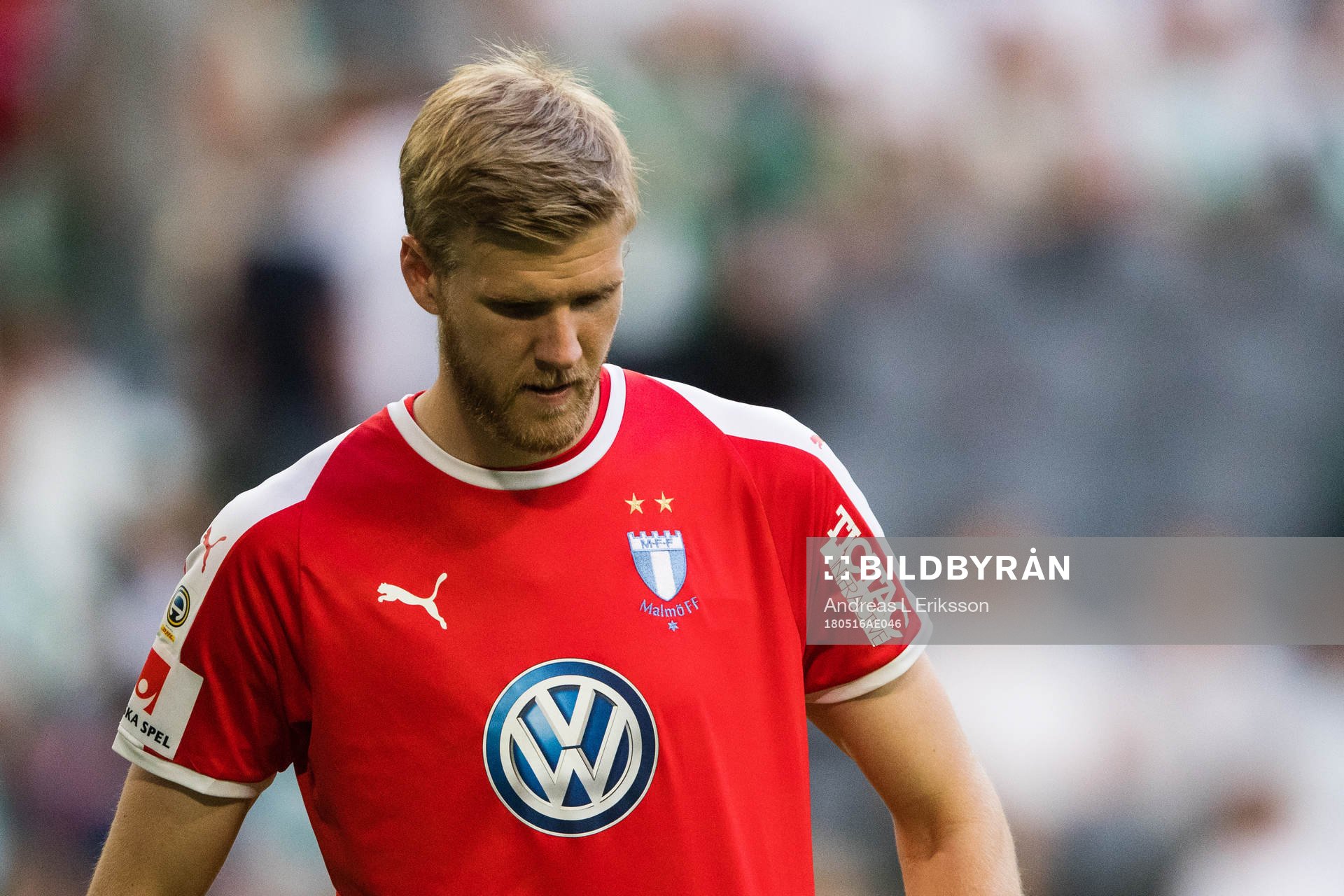 Malmö FFs målvakt Fredrik Andersson deppar
