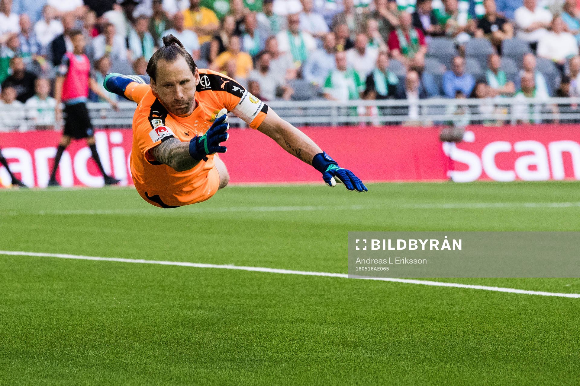 Hammarbys målvakt Johan Wiland