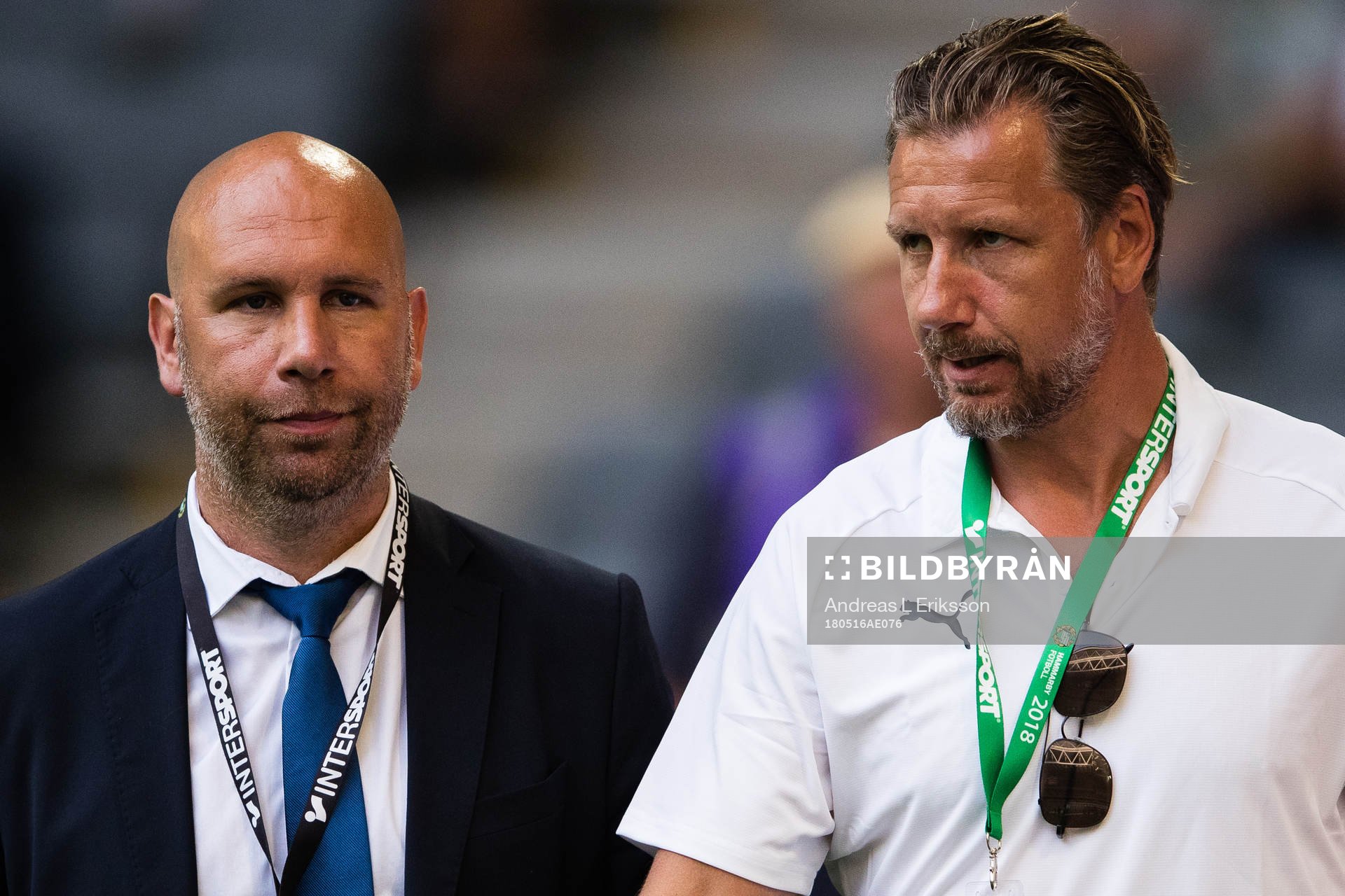 Hammarbys scoutingansvarige Mikael Hjelmberg och sportchef