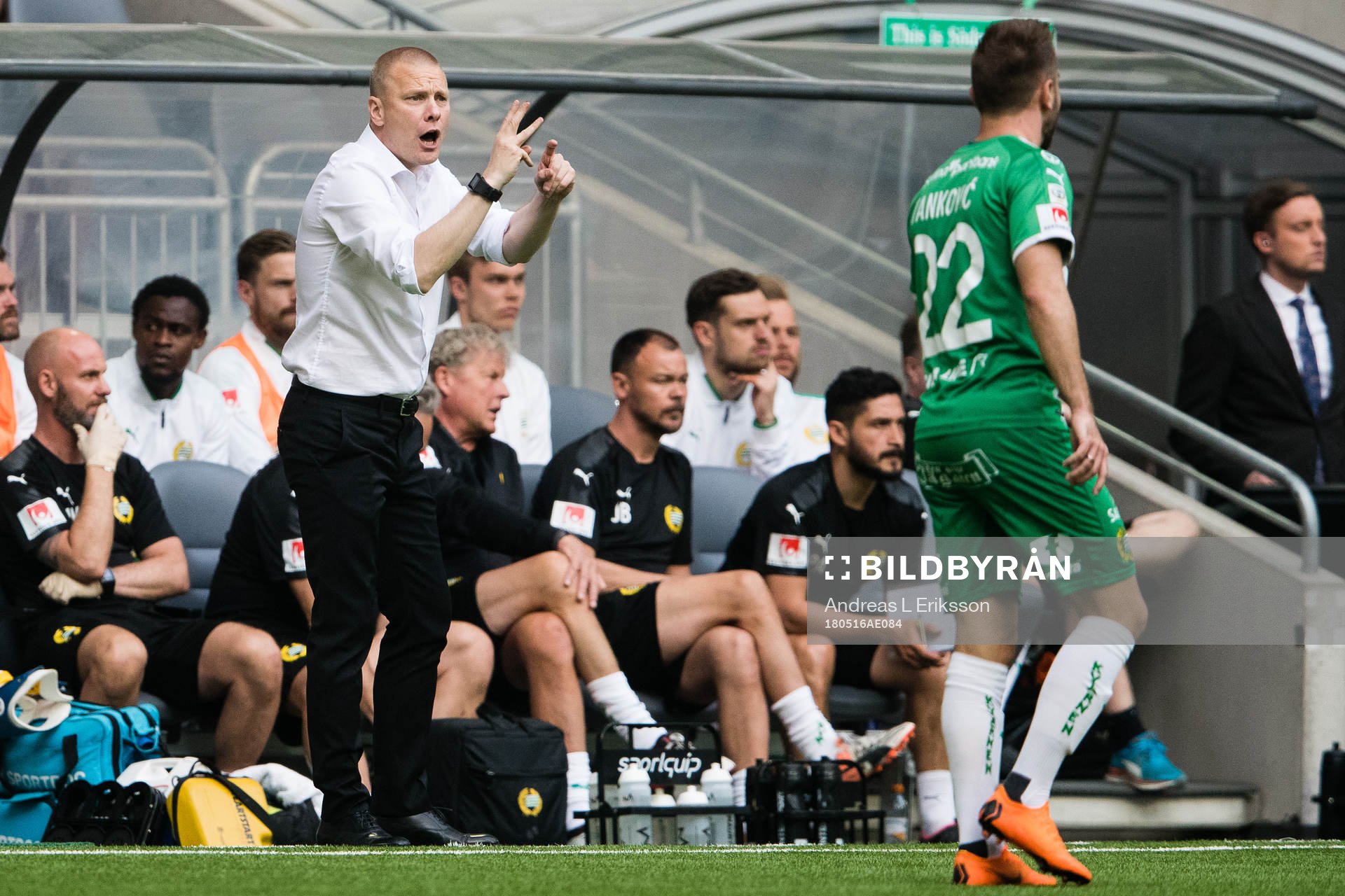 Hammarbys tränare Stefan Billborn