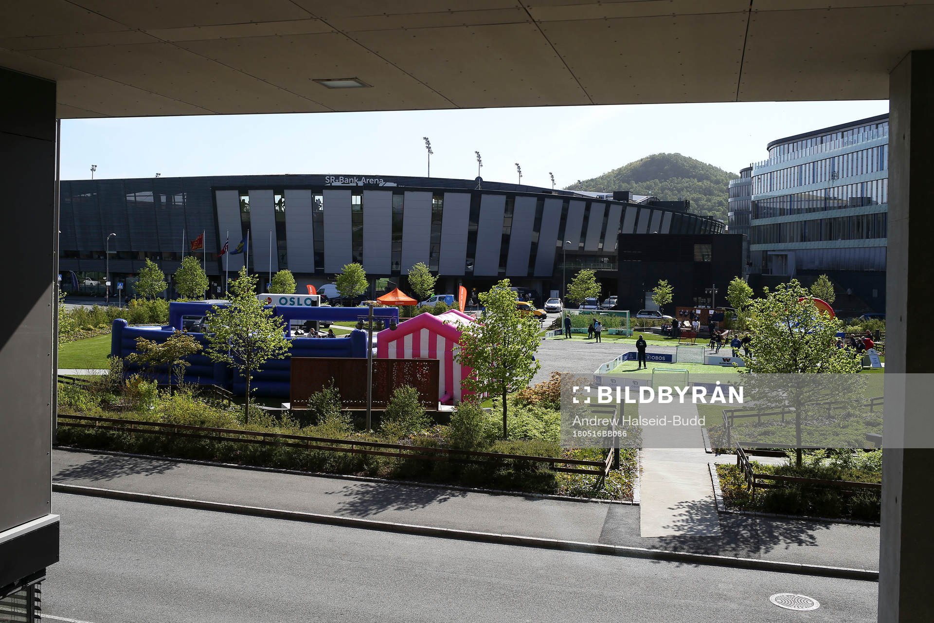 A view outside of the SR-Bank stadion
