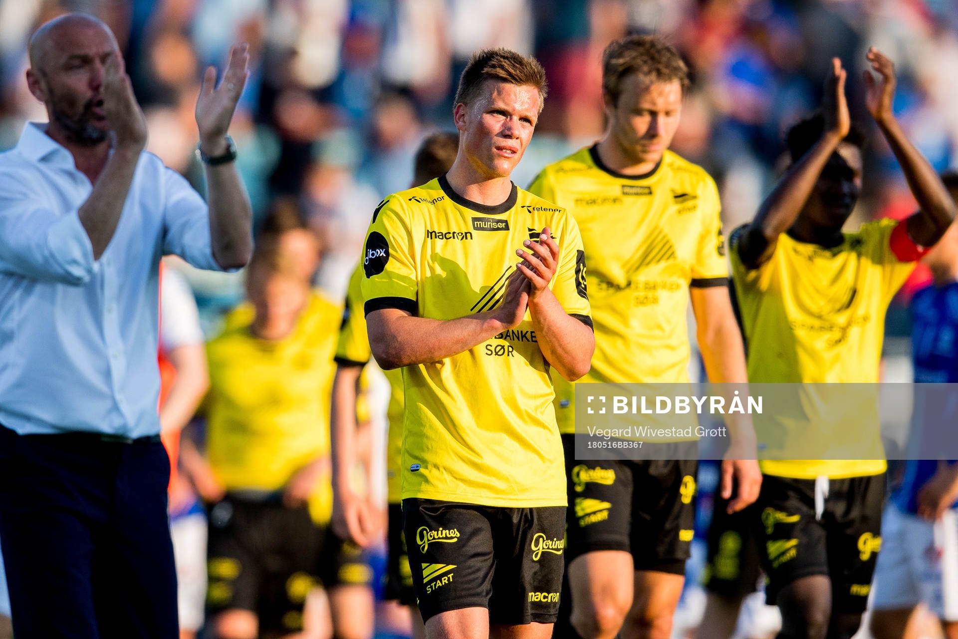 Eirik Wichne of Start looks dejected