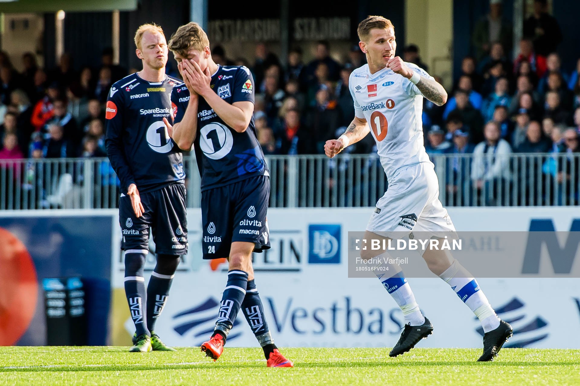 Erik Tønne of Ranheim celebrates