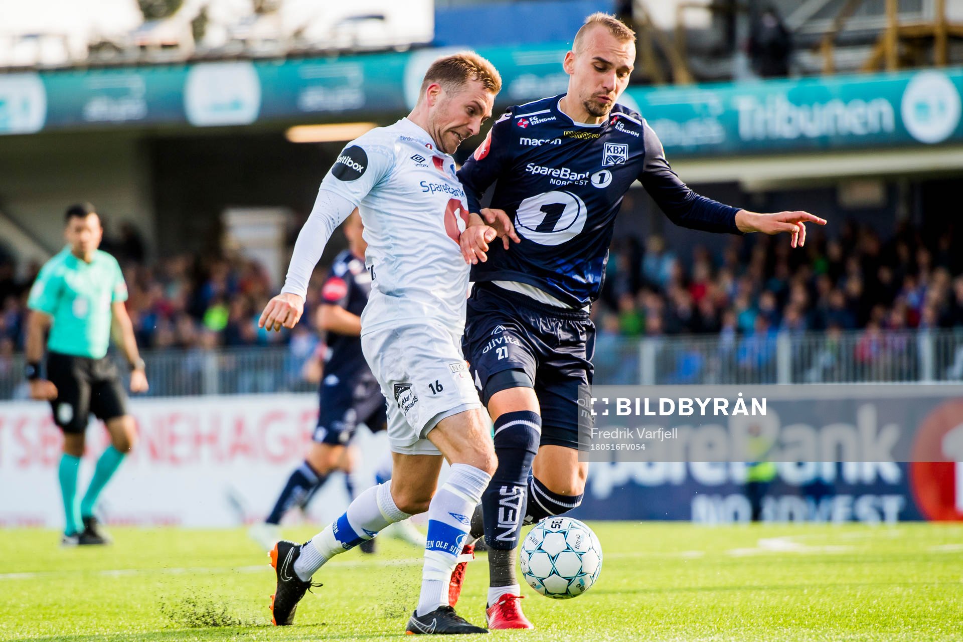 Kristoffer Løkberg of Ranheim and Nikita Baranov of