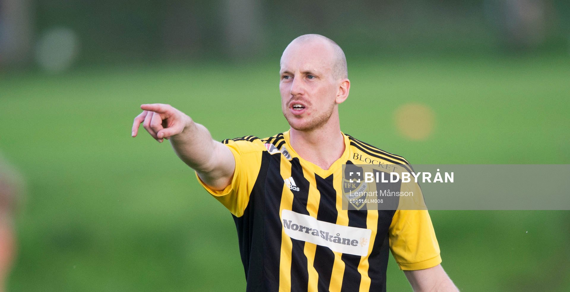 IFK Hässleholms Simon Henningsson i DM-matchen mellan IFK
