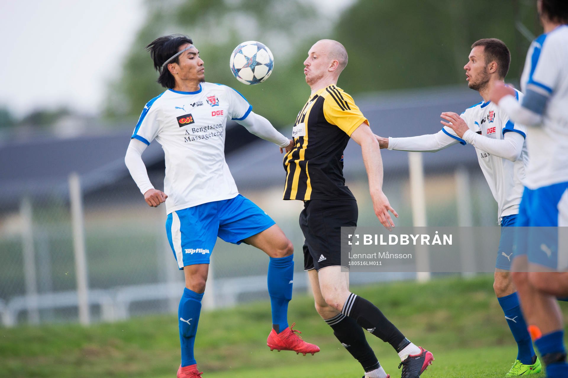 IFK Hässleholms Simon Henningsson i DM-matchen mellan IFK