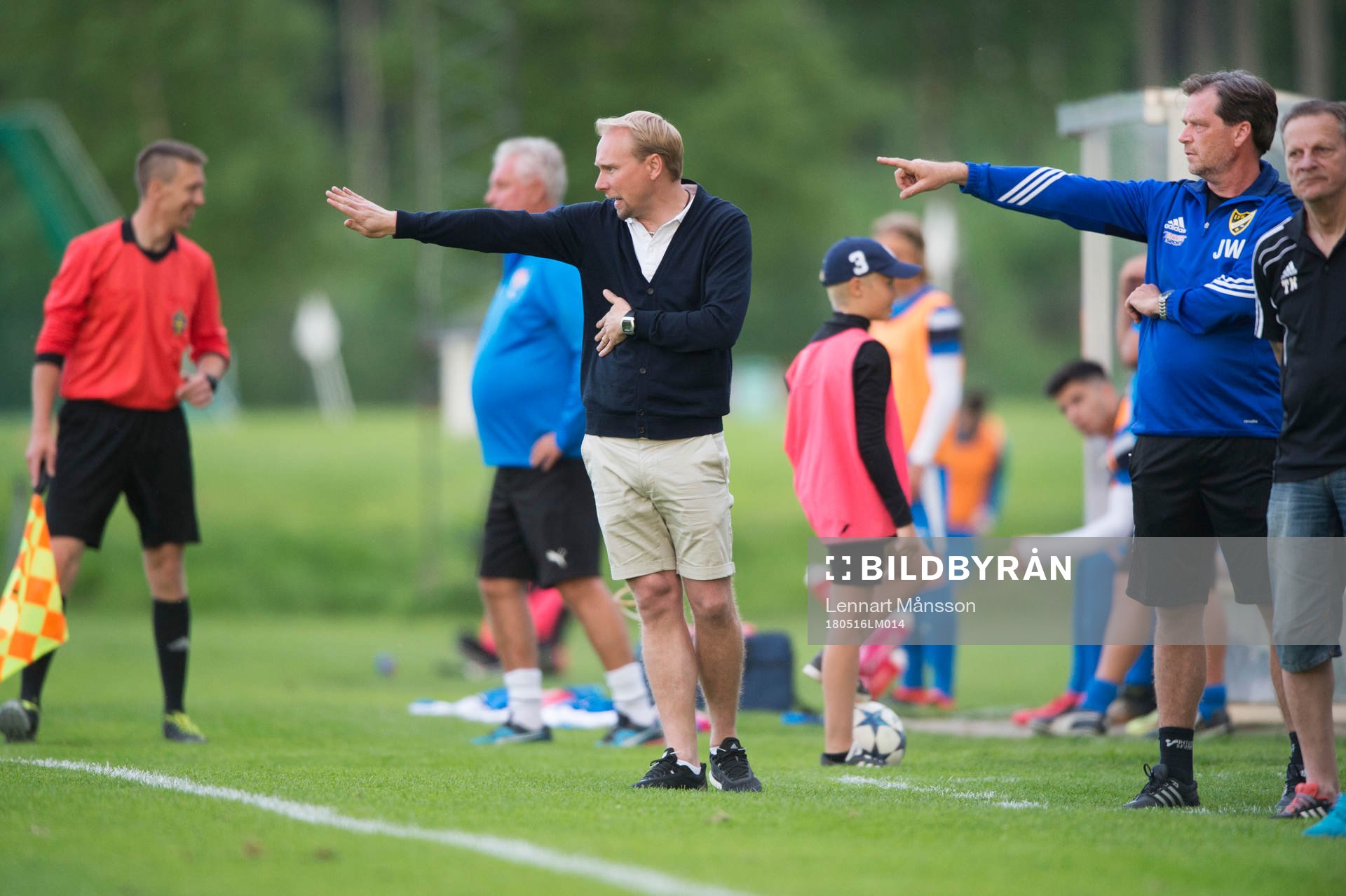 IFK Hässleholms tränare Daniel Nilsson och Joakim