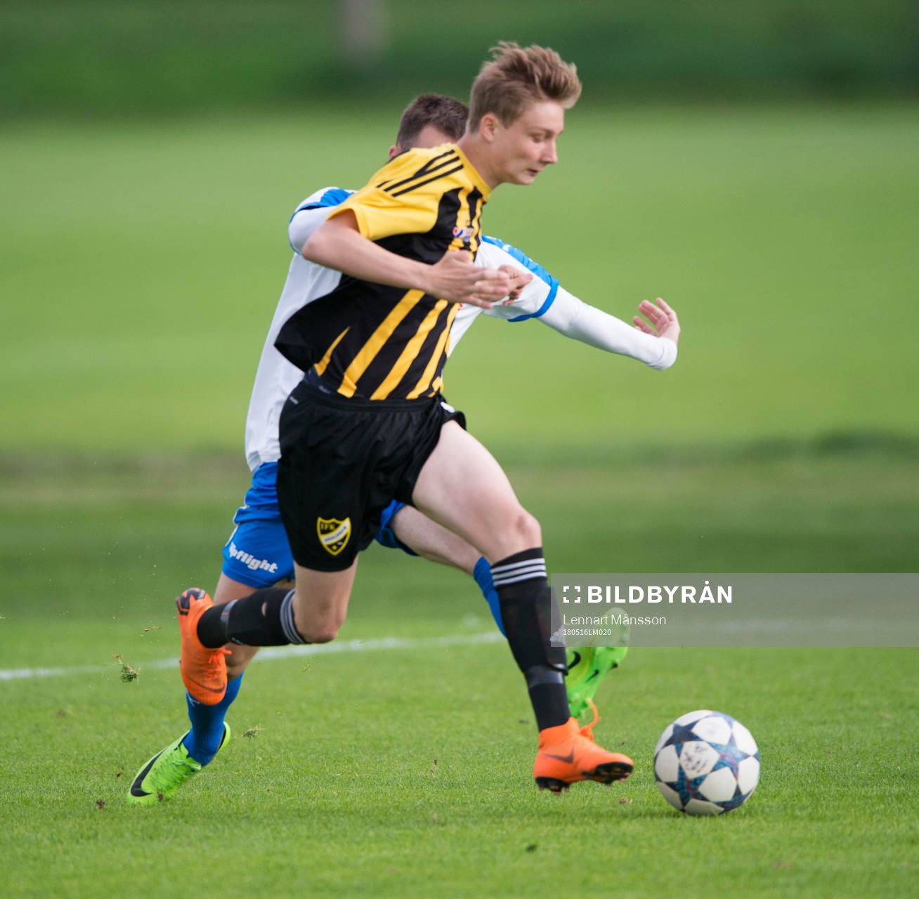 IFK Hässleholms Lucas Johnsson i DM-matchen mellan IFK