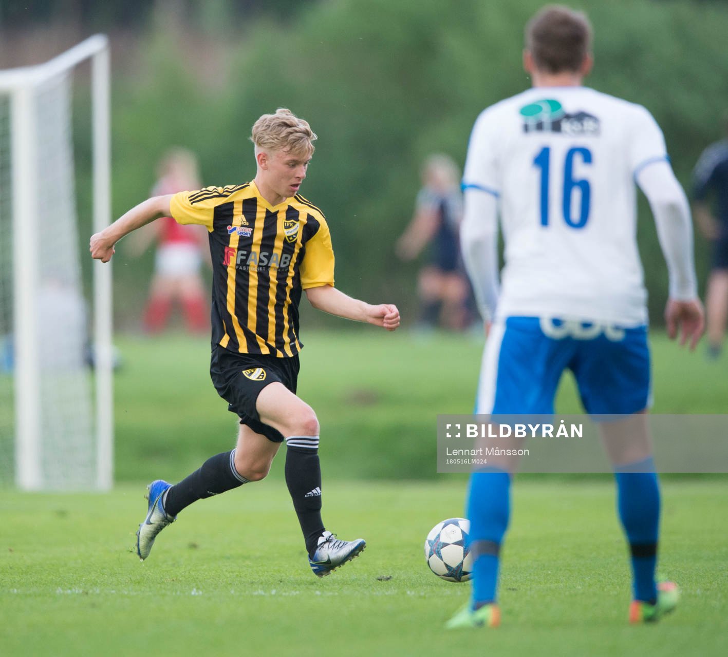 IFK Hässleholms Viktor Holmberg i DM-matchen mellan IFK
